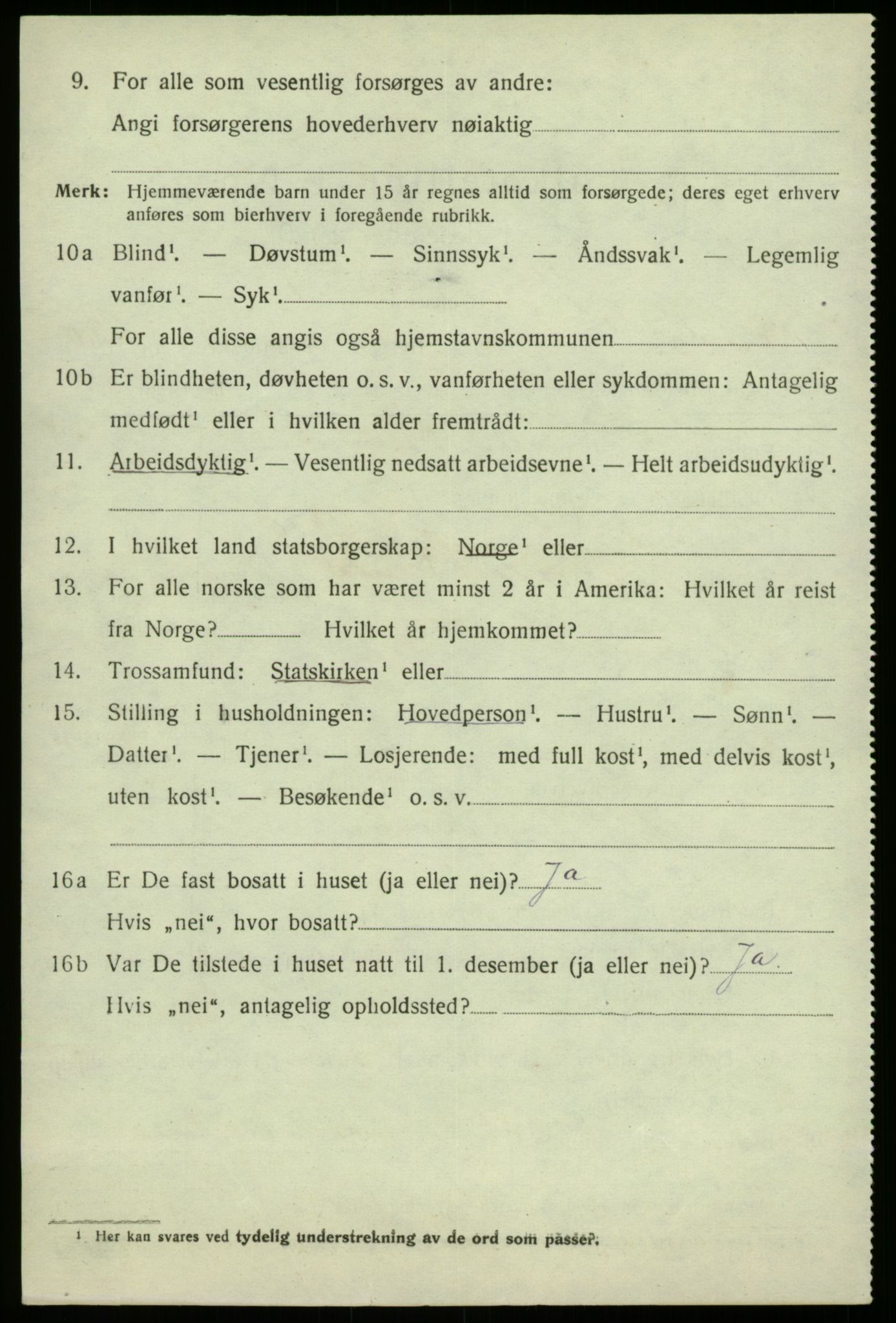 SAB, 1920 census for Sogndal, 1920, p. 7506