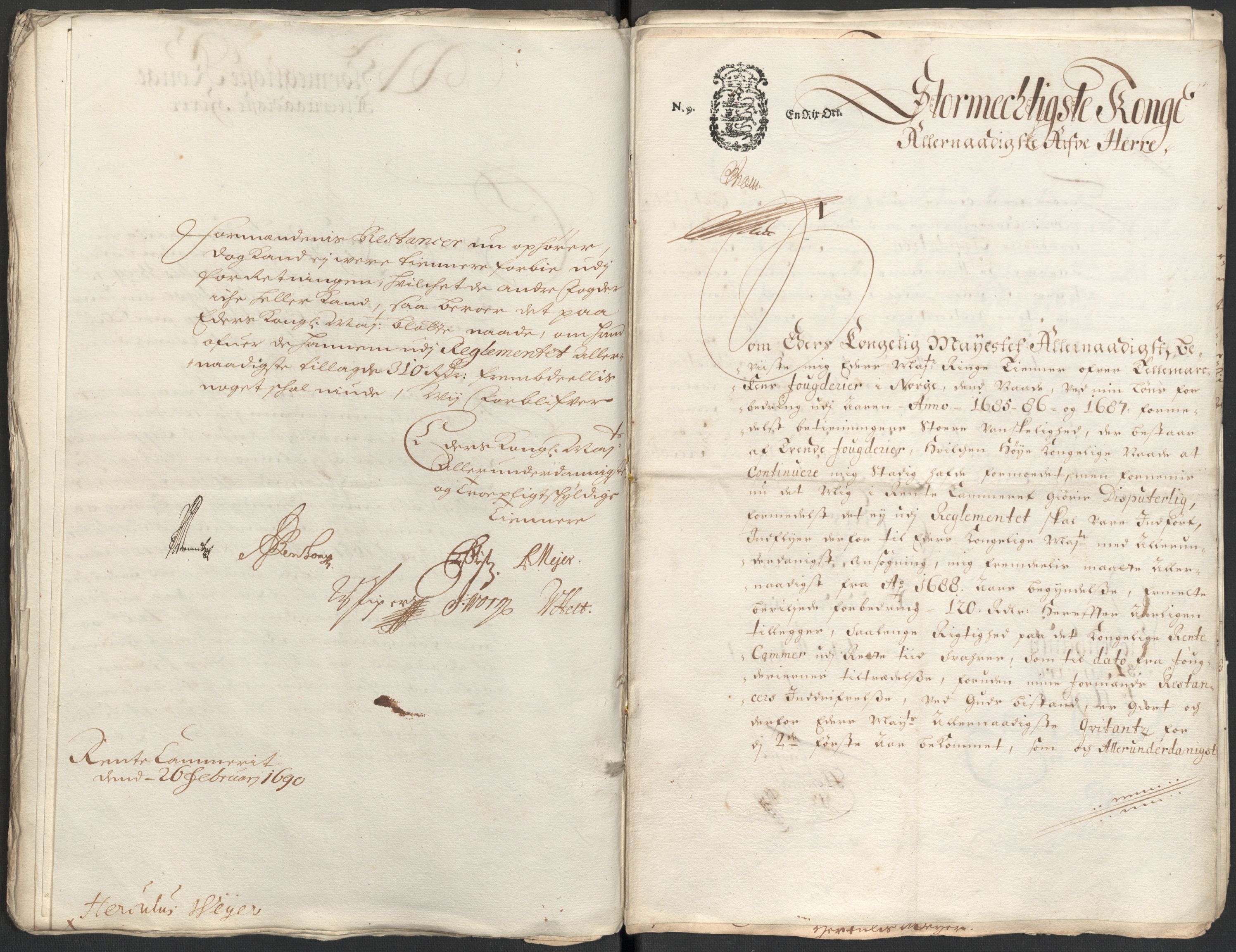 Rentekammeret inntil 1814, Reviderte regnskaper, Fogderegnskap, AV/RA-EA-4092/R35/L2088: Fogderegnskap Øvre og Nedre Telemark, 1687-1689, p. 205