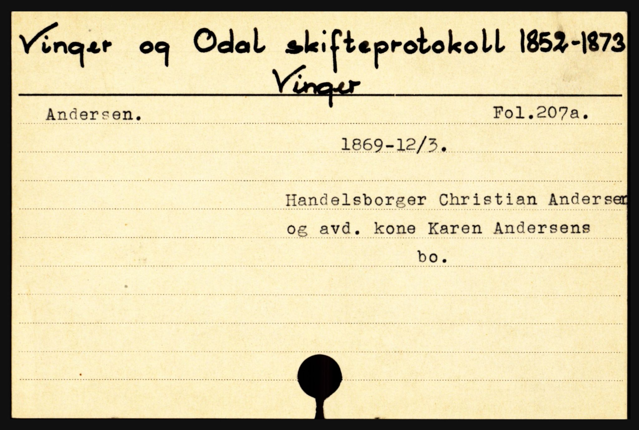 Vinger og Odal sorenskriveri, AV/SAH-TING-022/J, 1827-1895, p. 21