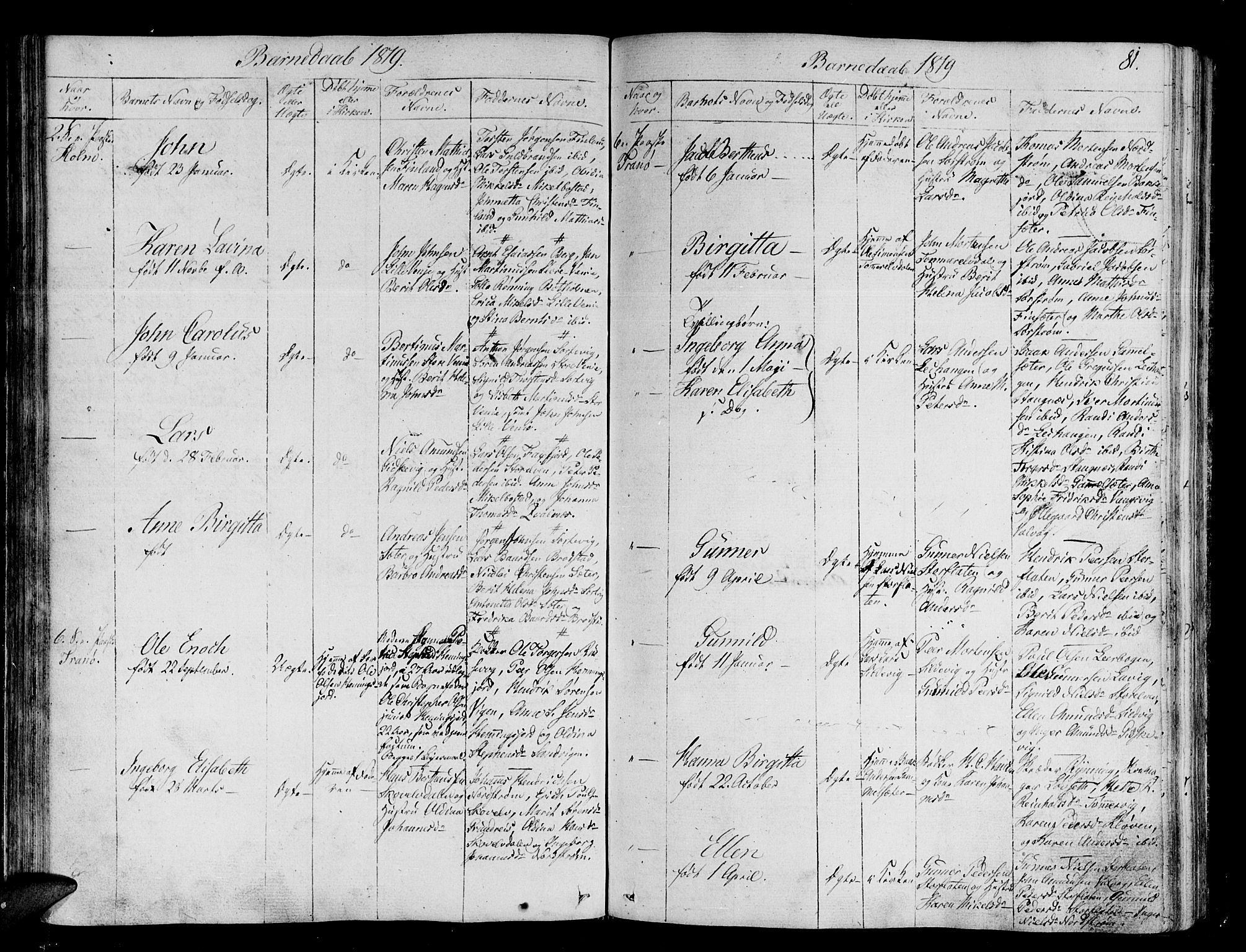 Tranøy sokneprestkontor, AV/SATØ-S-1313/I/Ia/Iaa/L0003kirke: Parish register (official) no. 3, 1807-1820, p. 81