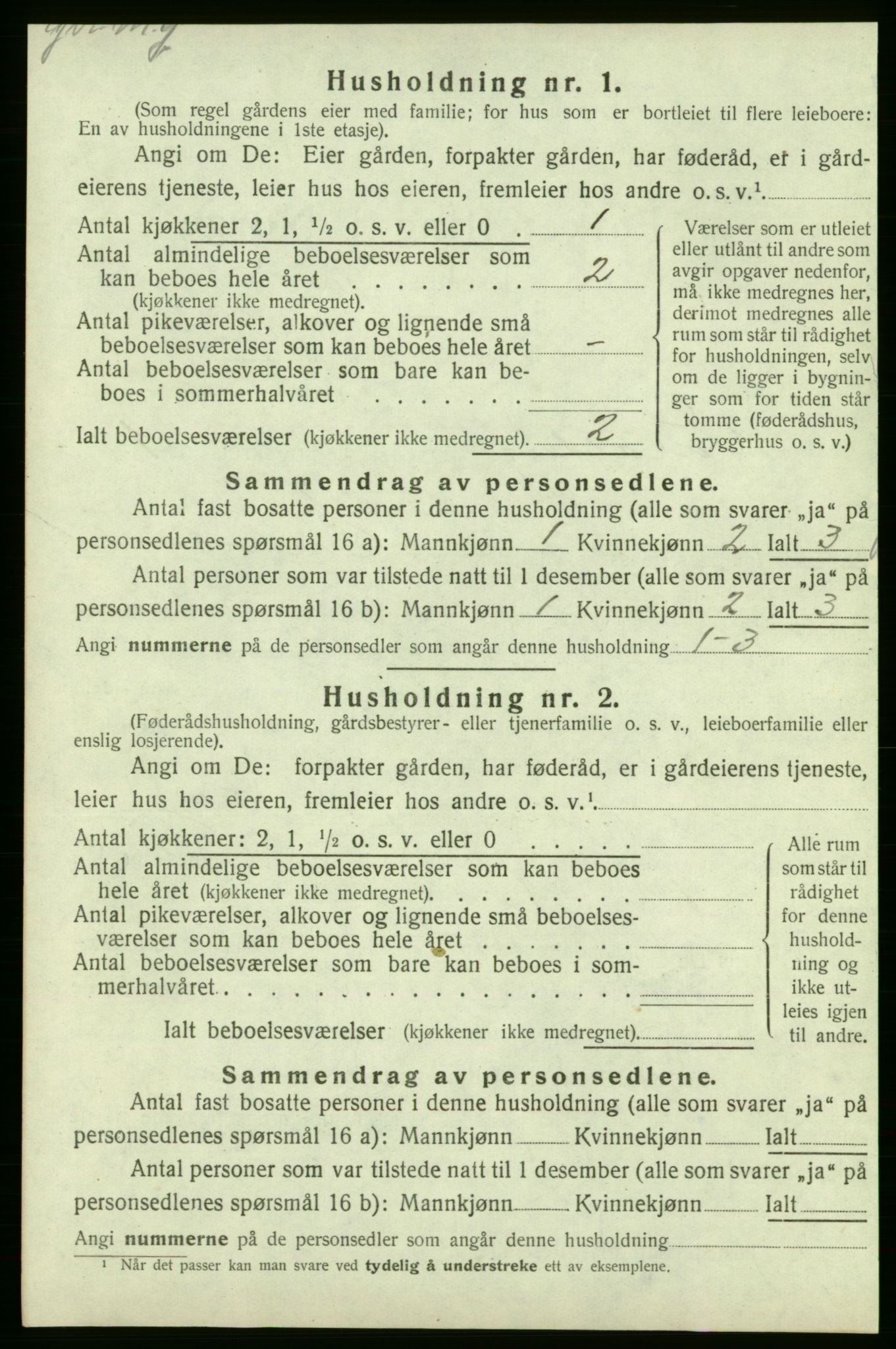 SAB, 1920 census for Varaldsøy, 1920, p. 49