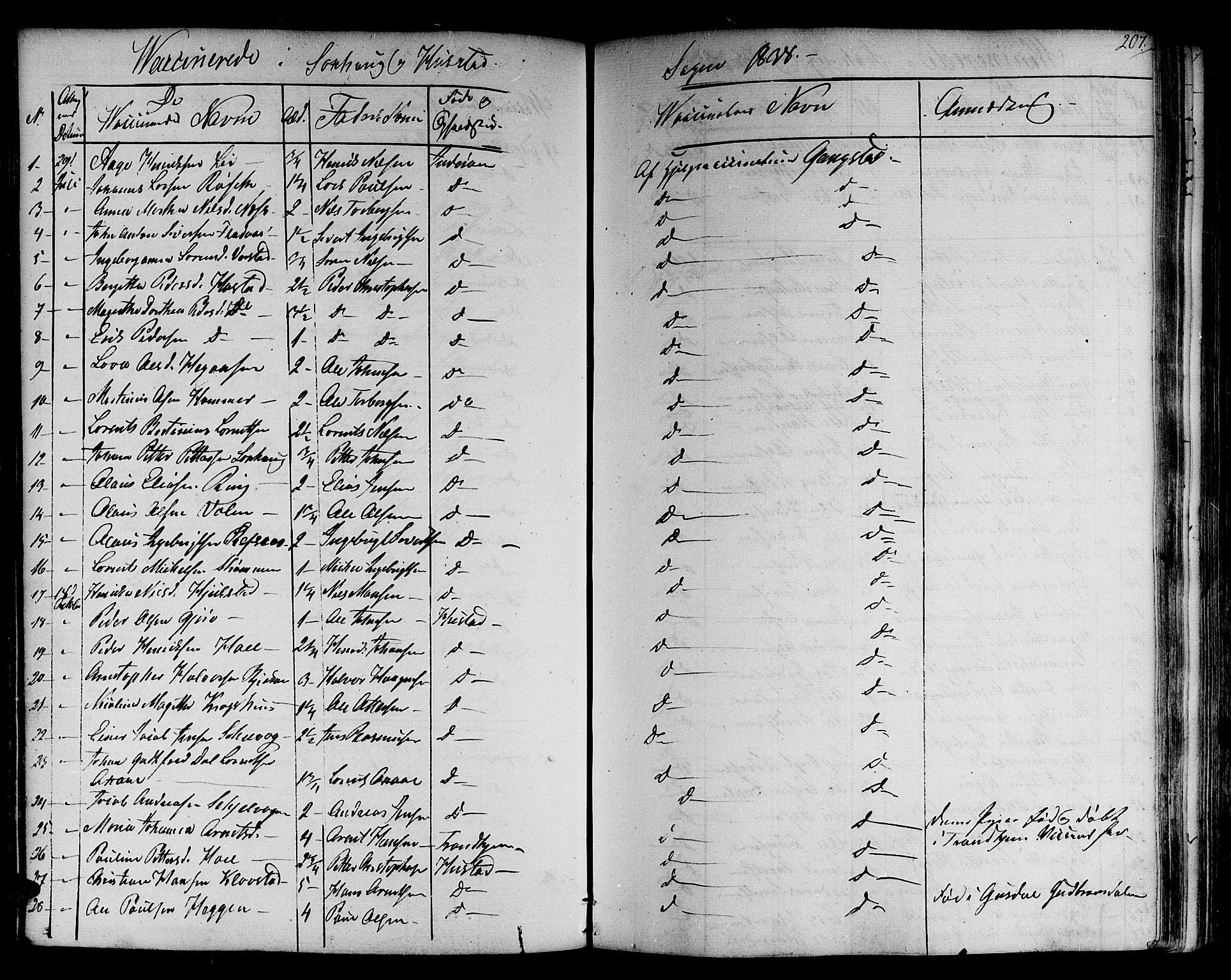 Ministerialprotokoller, klokkerbøker og fødselsregistre - Nord-Trøndelag, SAT/A-1458/730/L0277: Parish register (official) no. 730A06 /1, 1830-1839, p. 207