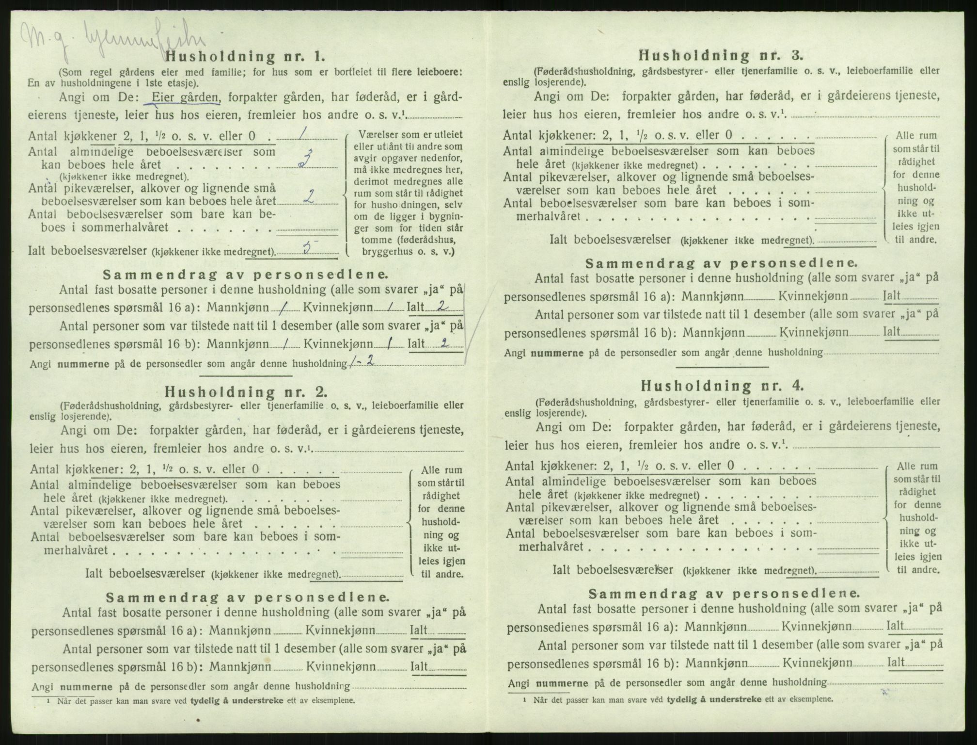 SAK, 1920 census for Flosta, 1920, p. 549