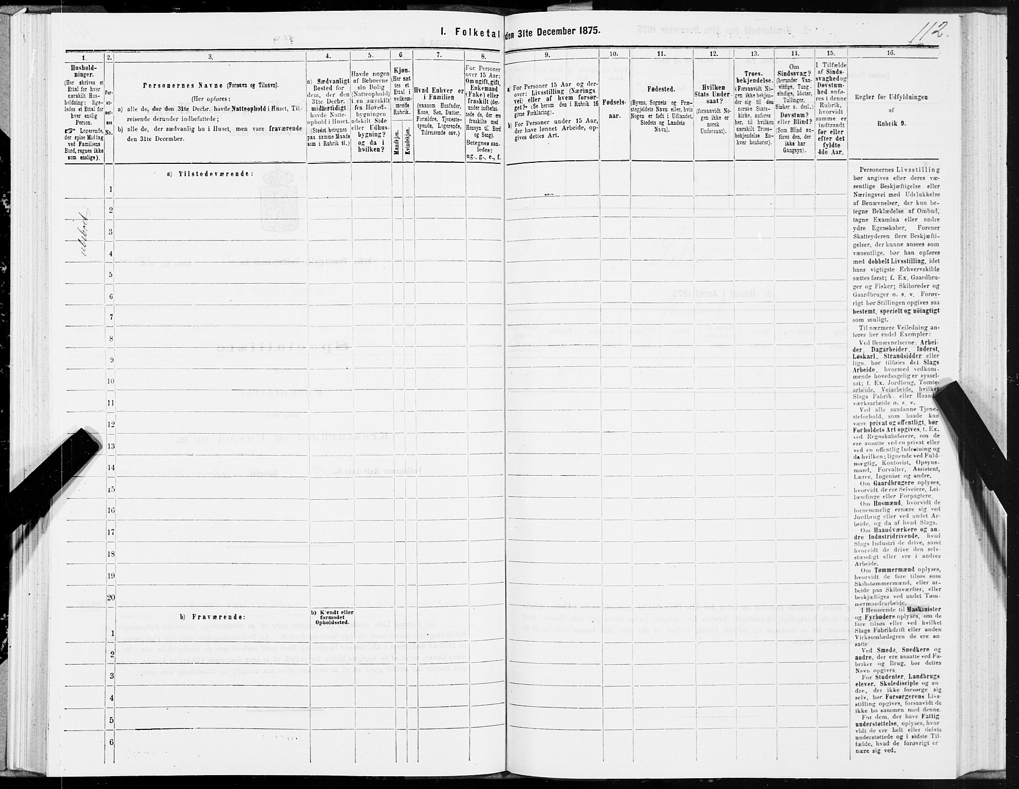 SAT, 1875 census for 1664P Selbu, 1875, p. 4112