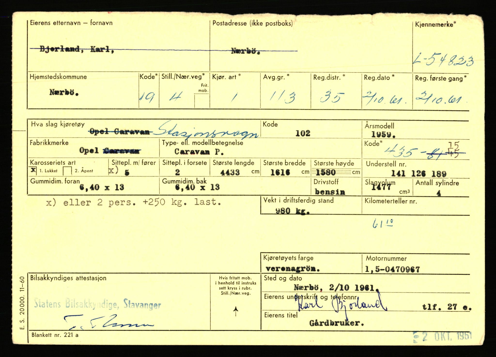 Stavanger trafikkstasjon, AV/SAST-A-101942/0/F/L0054: L-54200 - L-55699, 1930-1971, p. 1287