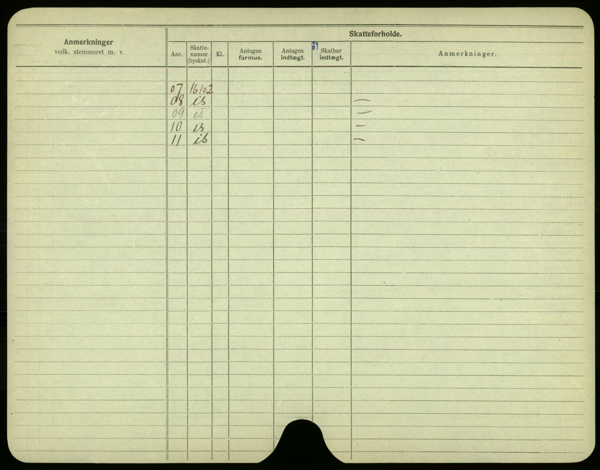 Oslo folkeregister, Registerkort, SAO/A-11715/F/Fa/Fac/L0005: Menn, 1906-1914, p. 826b