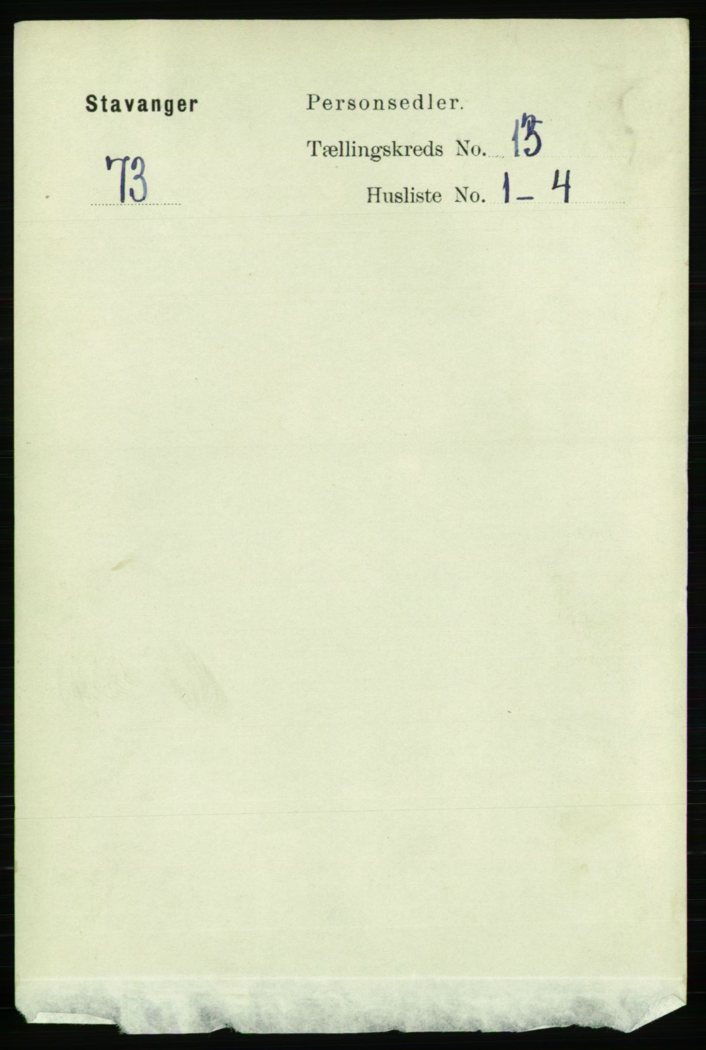 RA, 1891 census for 1103 Stavanger, 1891, p. 15893