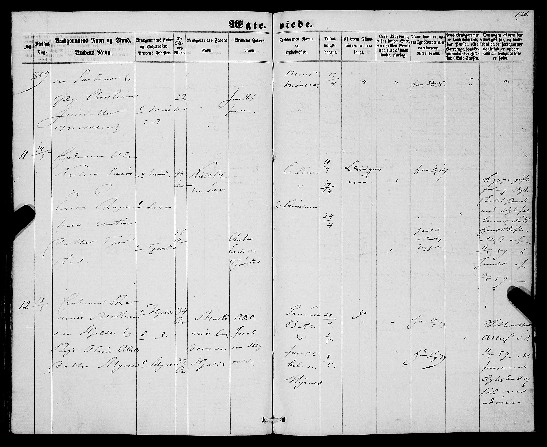 Eid sokneprestembete, AV/SAB-A-82301/H/Haa/Haaa/L0008: Parish register (official) no. A 8, 1858-1860, p. 178