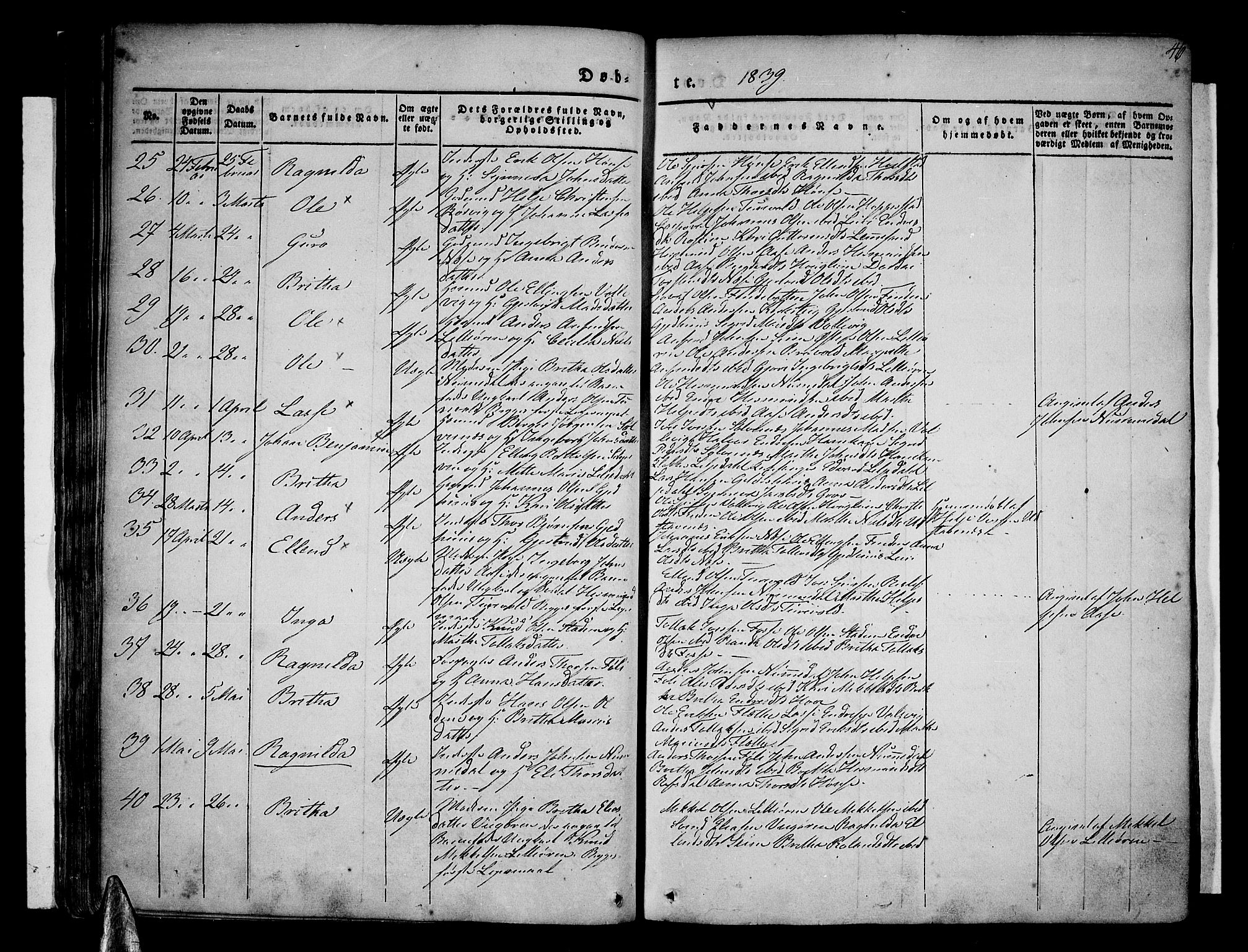 Vik sokneprestembete, AV/SAB-A-81501/H/Haa/Haaa/L0007: Parish register (official) no. A 7, 1831-1845, p. 46