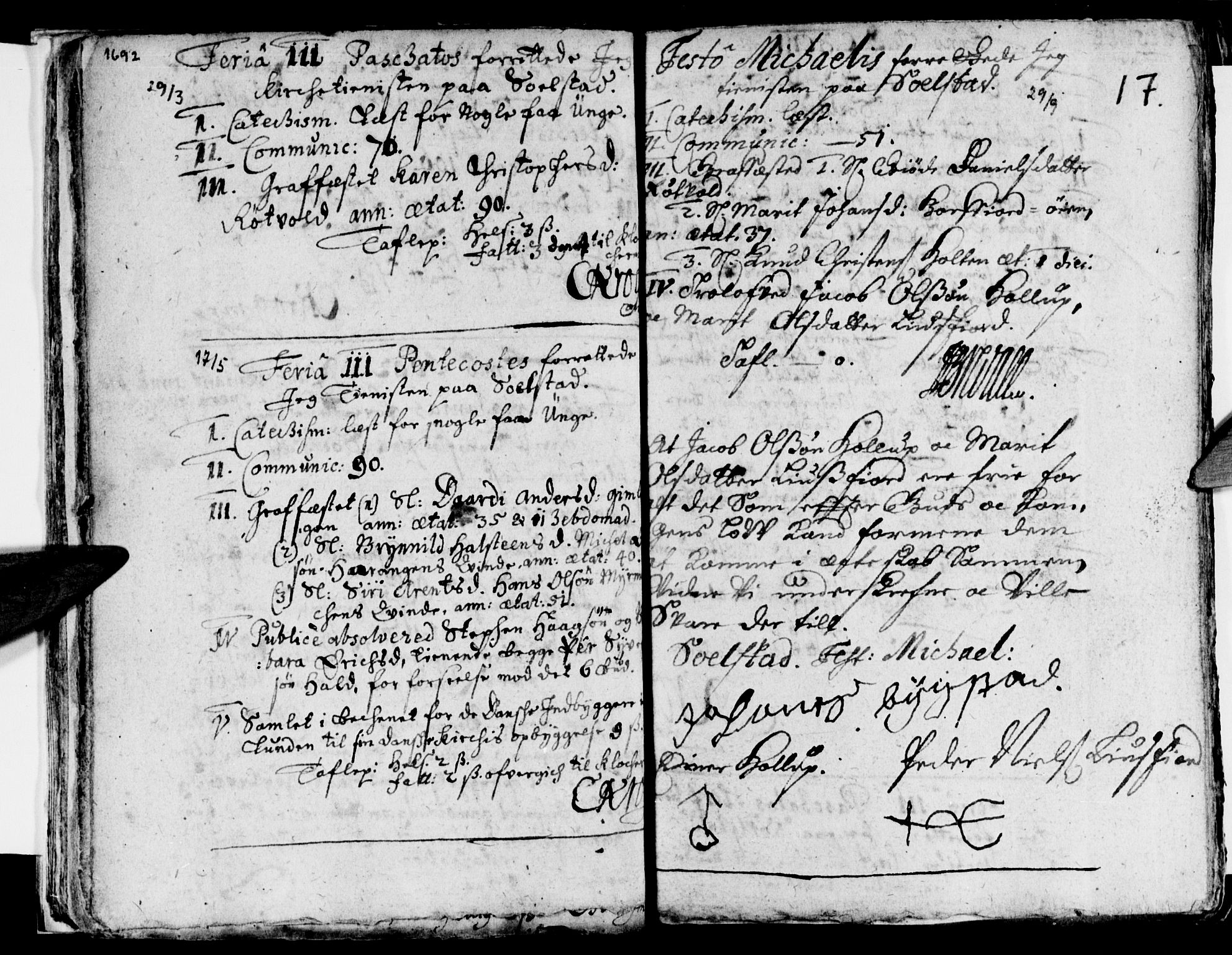 Ministerialprotokoller, klokkerbøker og fødselsregistre - Nordland, SAT/A-1459/811/L0164: Parish register (official) no. 811A01, 1677-1762, p. 17
