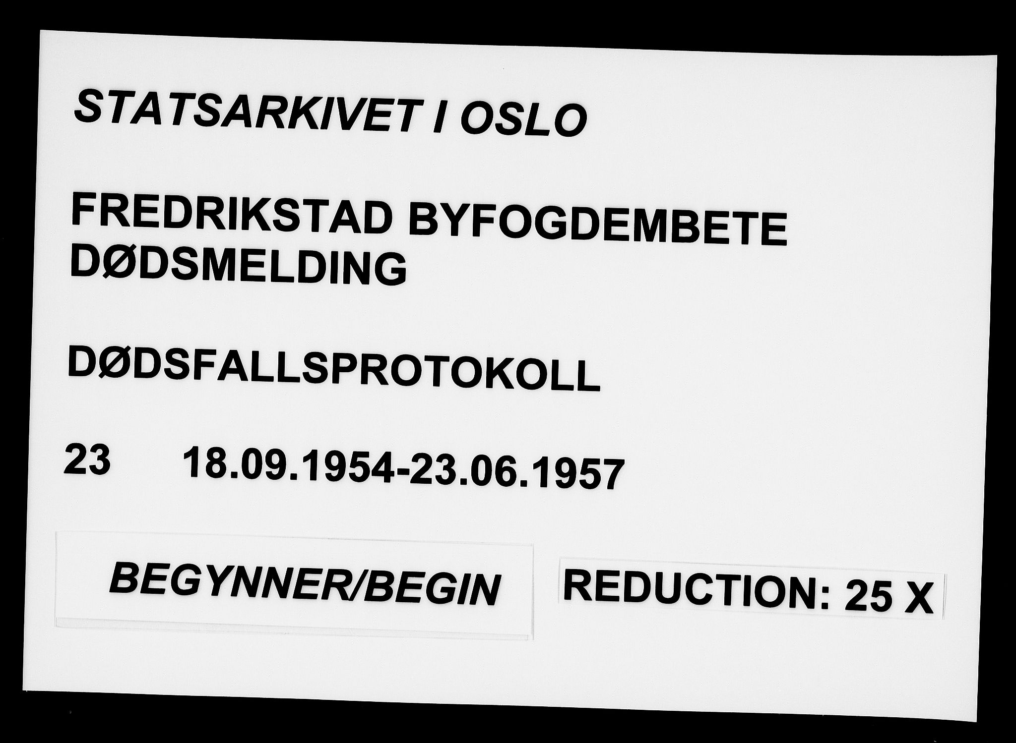 Fredrikstad byfogd, AV/SAO-A-10473a/H/Ha/Hab/L0023: Dødsfallsprotokoll, 1954-1957