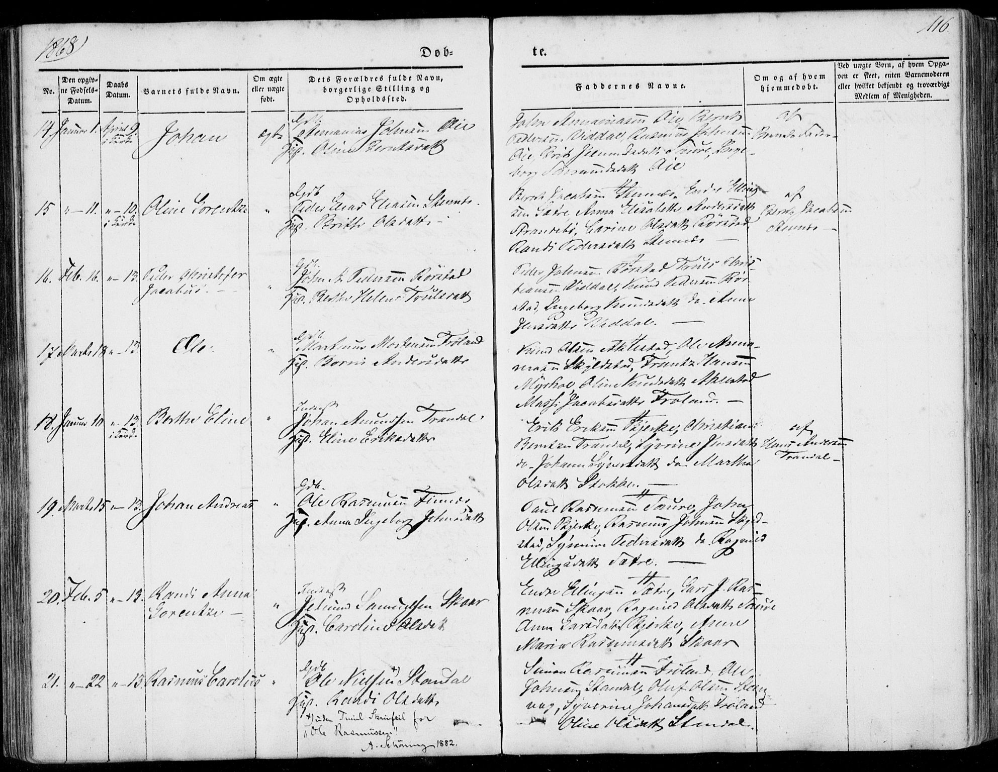 Ministerialprotokoller, klokkerbøker og fødselsregistre - Møre og Romsdal, AV/SAT-A-1454/515/L0209: Parish register (official) no. 515A05, 1847-1868, p. 116