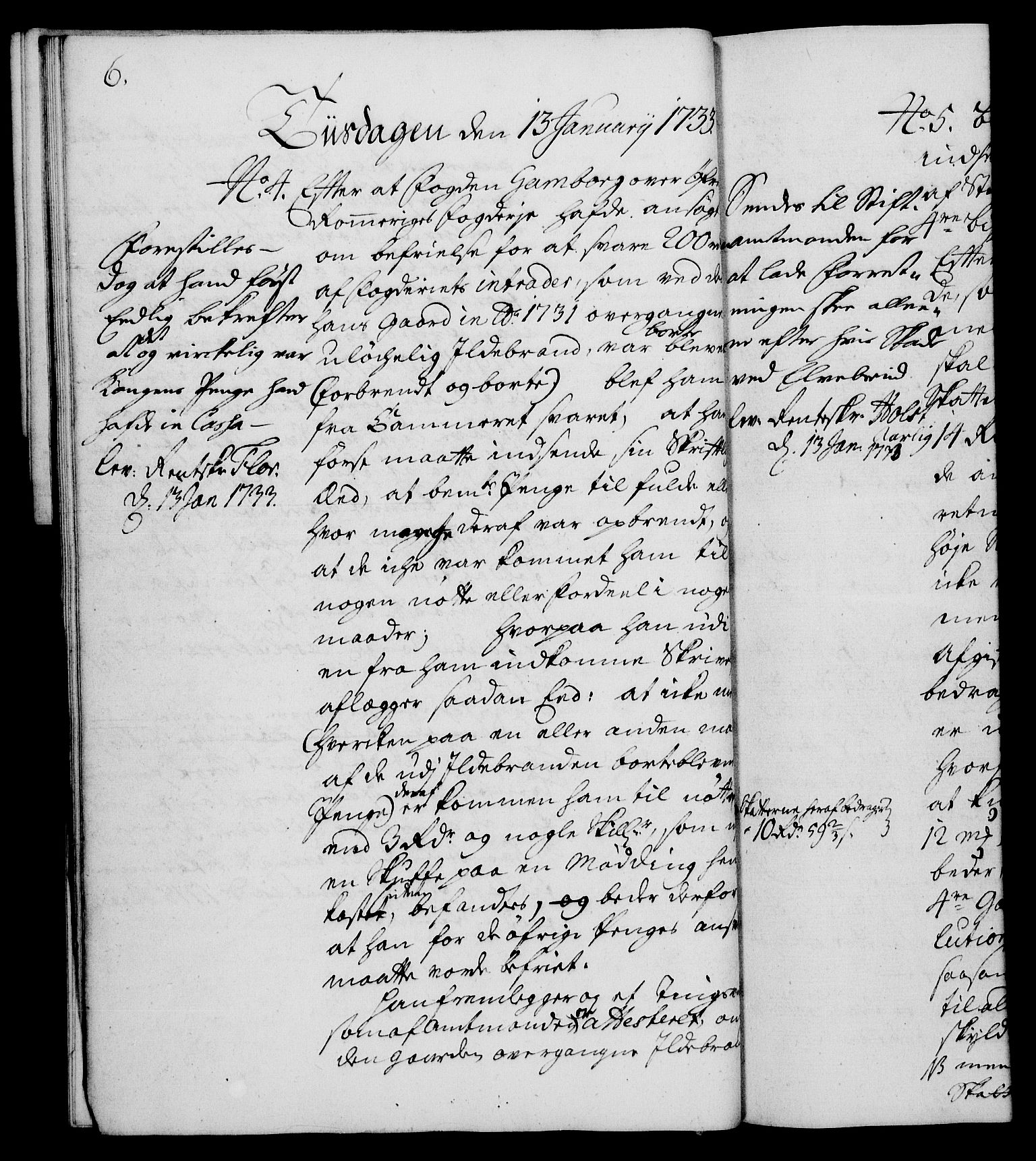 Rentekammeret, Kammerkanselliet, AV/RA-EA-3111/G/Gh/Gha/L0015: Norsk ekstraktmemorialprotokoll (merket RK 53.60), 1733, p. 6