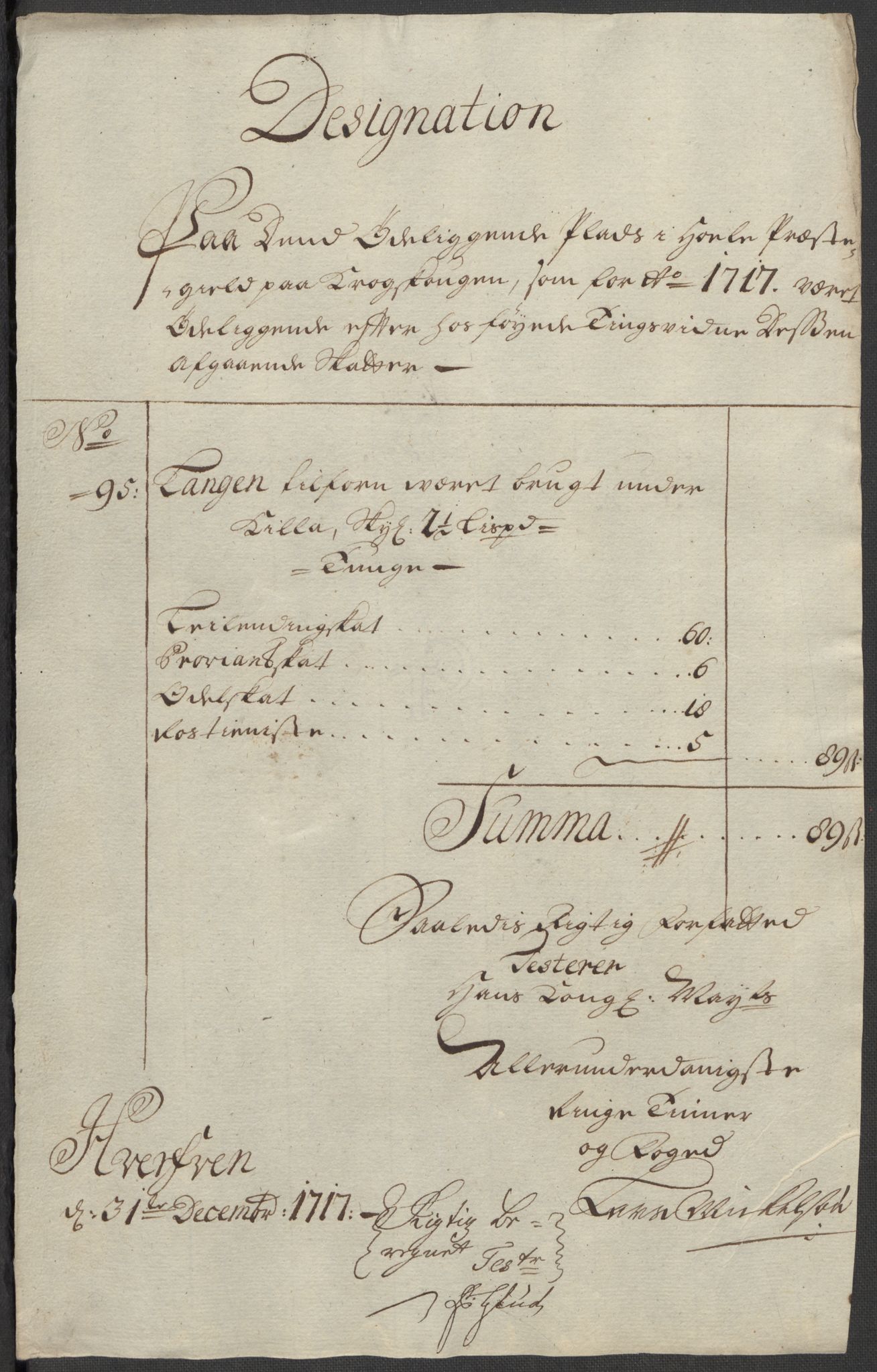 Rentekammeret inntil 1814, Reviderte regnskaper, Fogderegnskap, AV/RA-EA-4092/R23/L1475: Fogderegnskap Ringerike og Hallingdal, 1717, p. 329