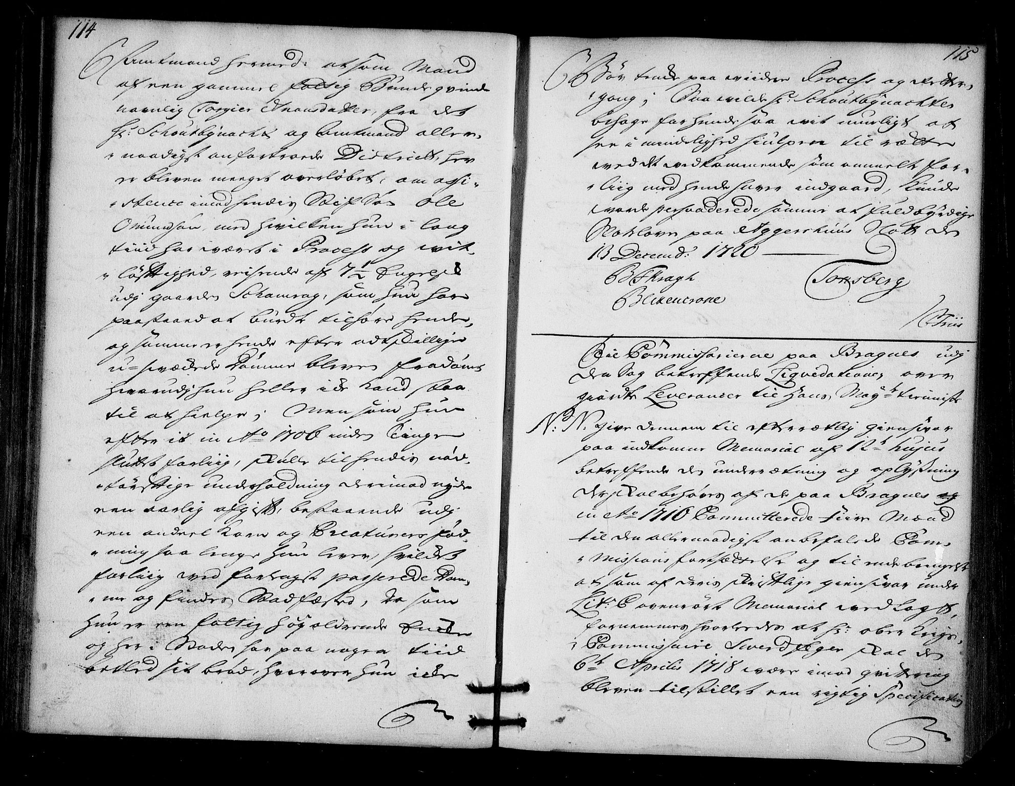 Stattholderembetet 1572-1771, AV/RA-EA-2870/Bd/L0013: Ordreprotokoll, 1720-1722, p. 114-115