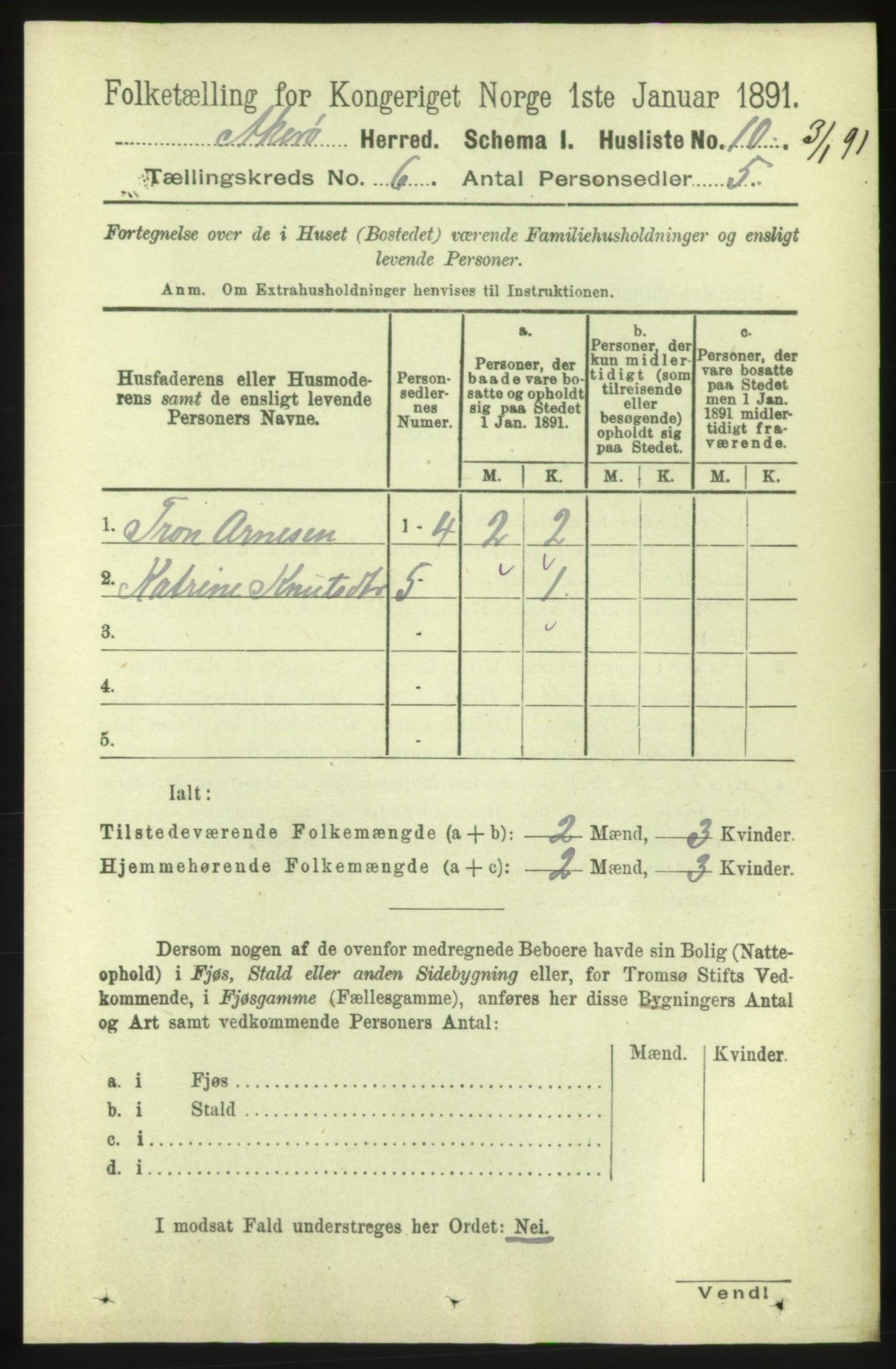 RA, 1891 census for 1545 Aukra, 1891, p. 2502