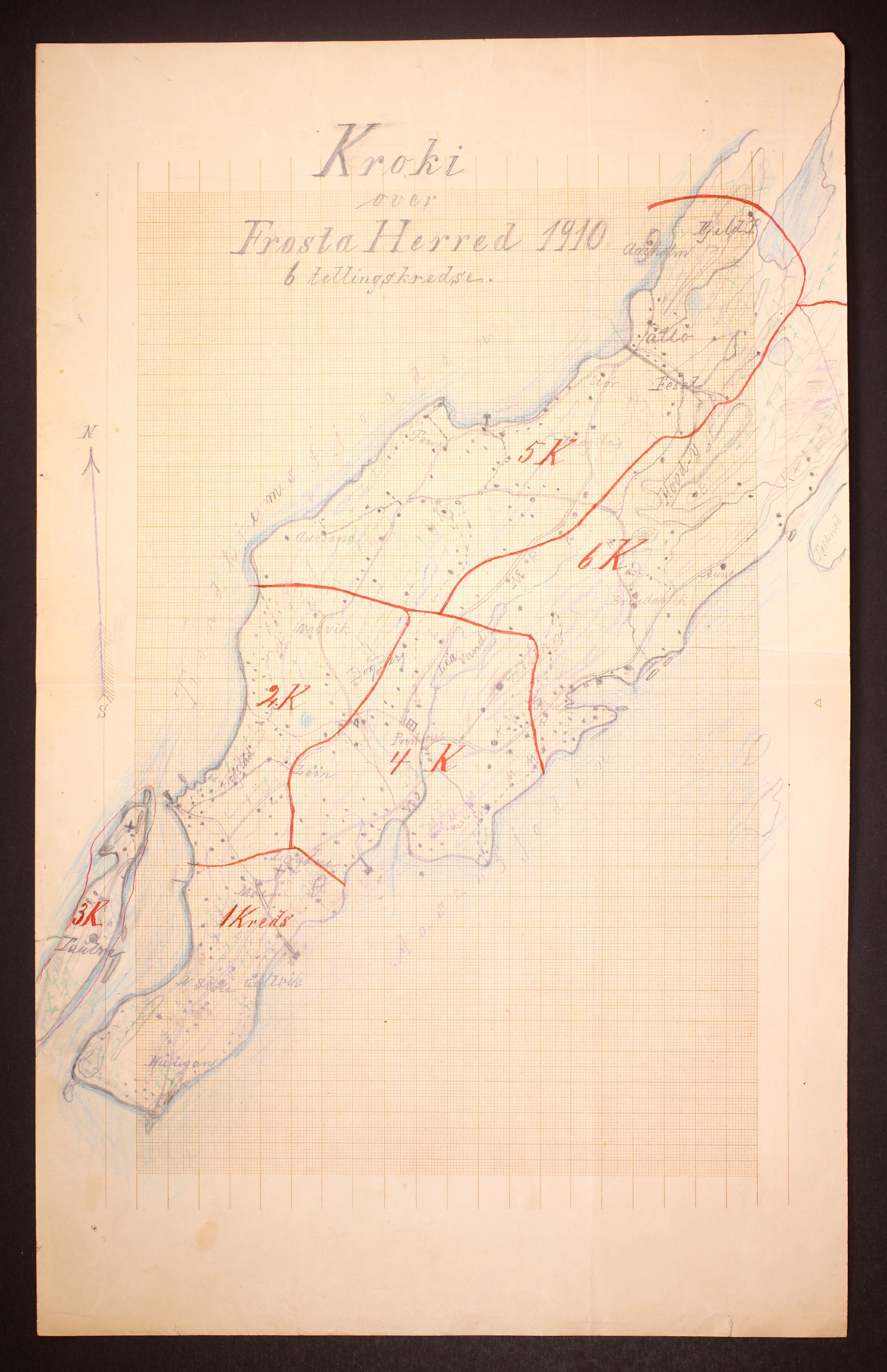 RA, 1910 census for Frosta, 1910, p. 28