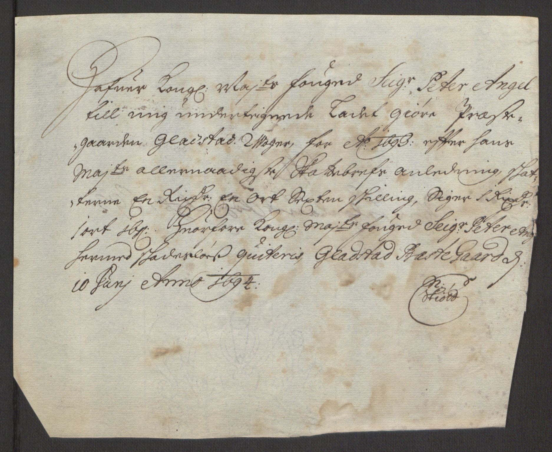 Rentekammeret inntil 1814, Reviderte regnskaper, Fogderegnskap, AV/RA-EA-4092/R65/L4505: Fogderegnskap Helgeland, 1693-1696, p. 145