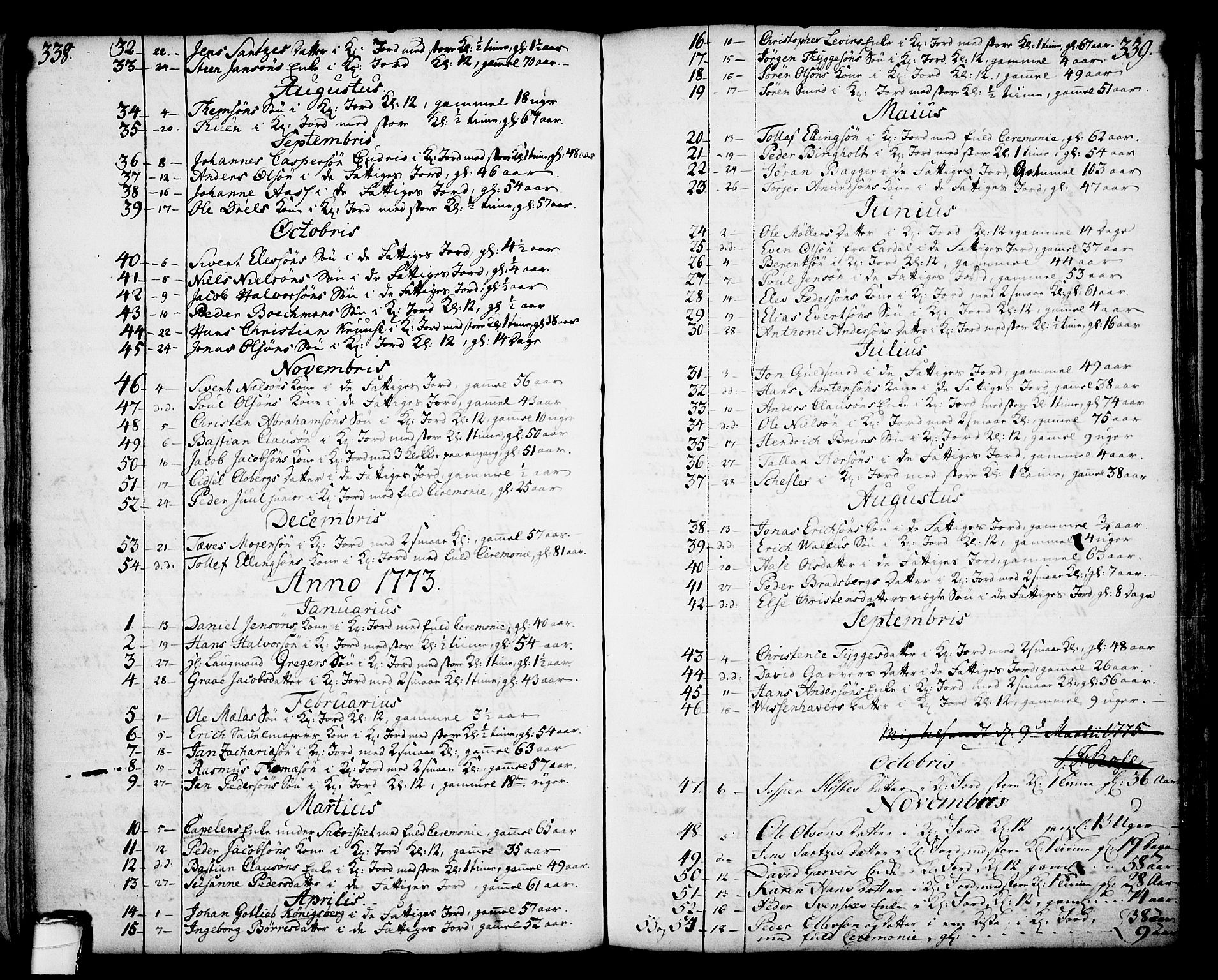 Skien kirkebøker, SAKO/A-302/F/Fa/L0003: Parish register (official) no. 3, 1755-1791, p. 338-339