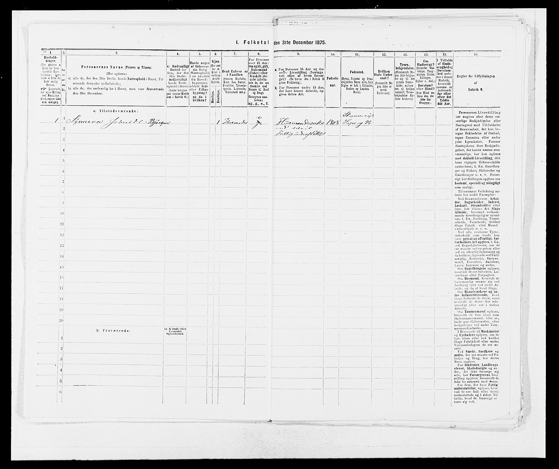 SAB, 1875 census for 1212P Skånevik, 1875, p. 34