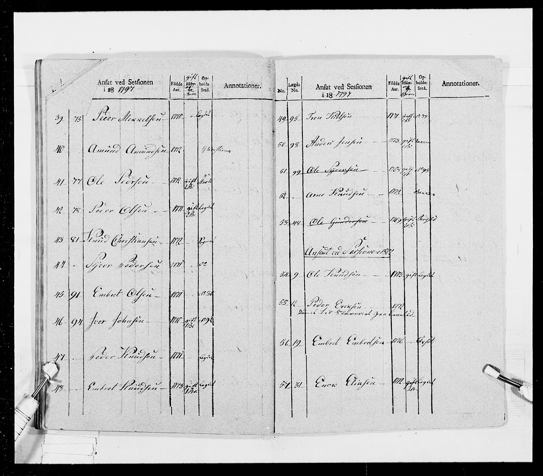 Generalitets- og kommissariatskollegiet, Det kongelige norske kommissariatskollegium, AV/RA-EA-5420/E/Eh/L0026: Skiløperkompaniene, 1805-1810, p. 192