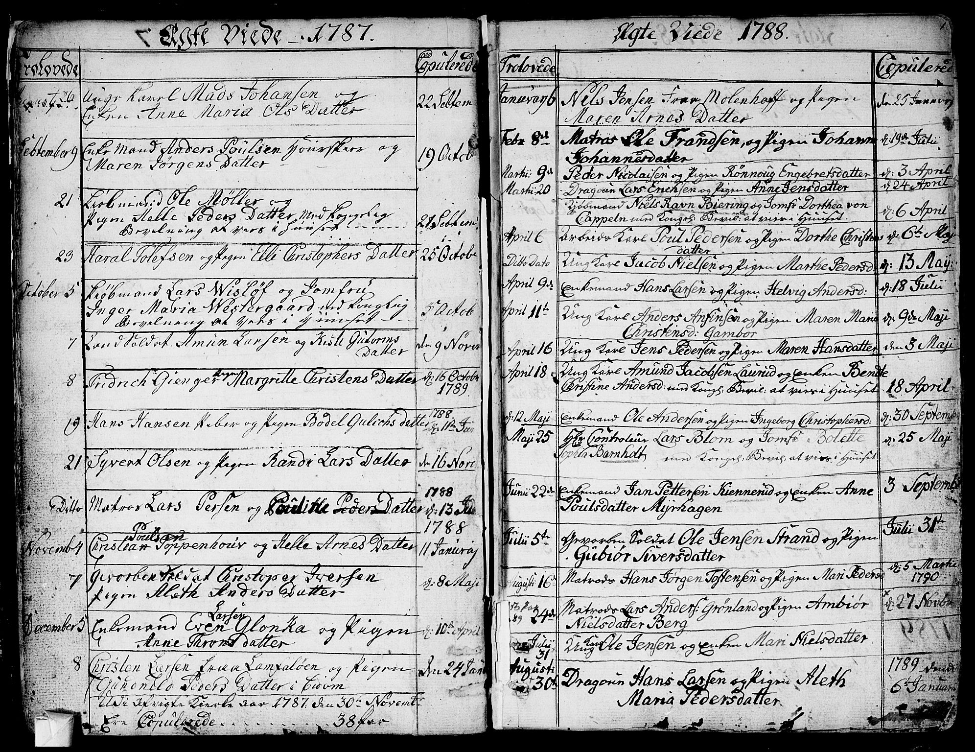 Bragernes kirkebøker, SAKO/A-6/F/Fa/L0006a: Parish register (official) no. I 6, 1782-1814