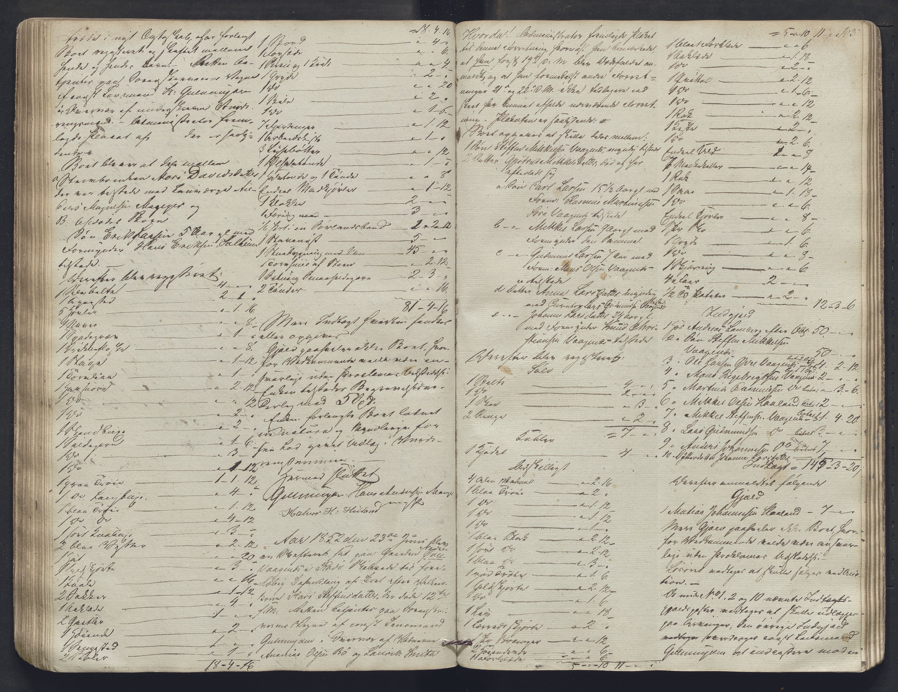 Nordhordland sorenskrivar, SAB/A-2901/1/H/Hb/L0017: Registreringsprotokollar, 1846-1852, p. 103
