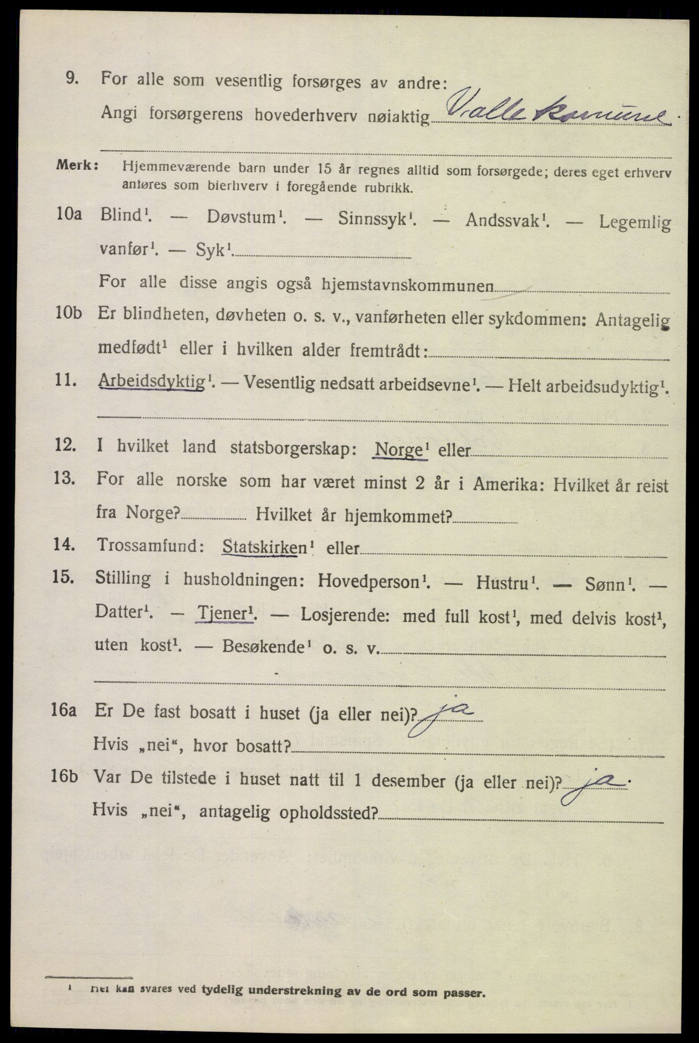 SAK, 1920 census for Sør-Audnedal, 1920, p. 7140