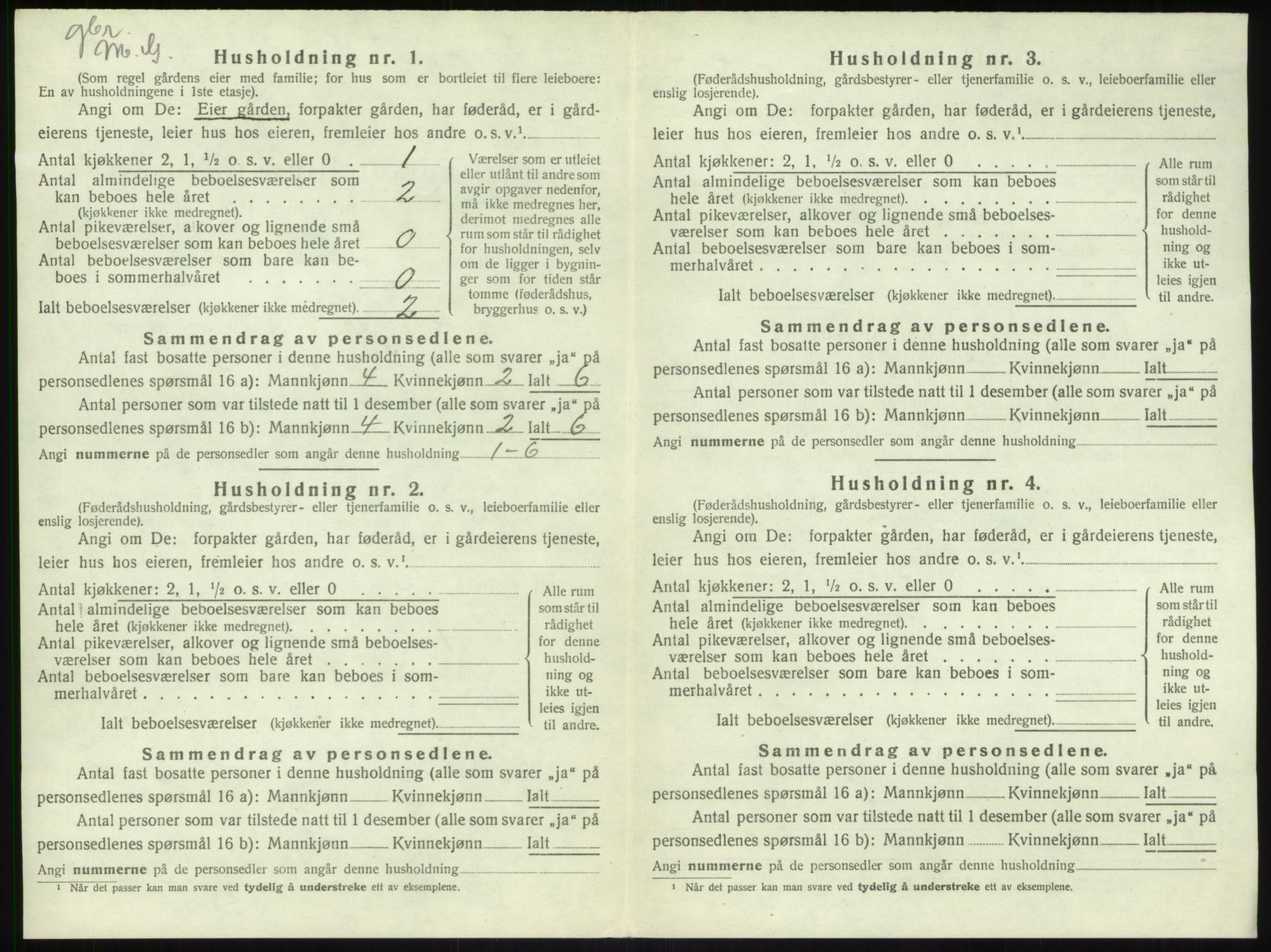 SAB, 1920 census for Leikanger, 1920, p. 686