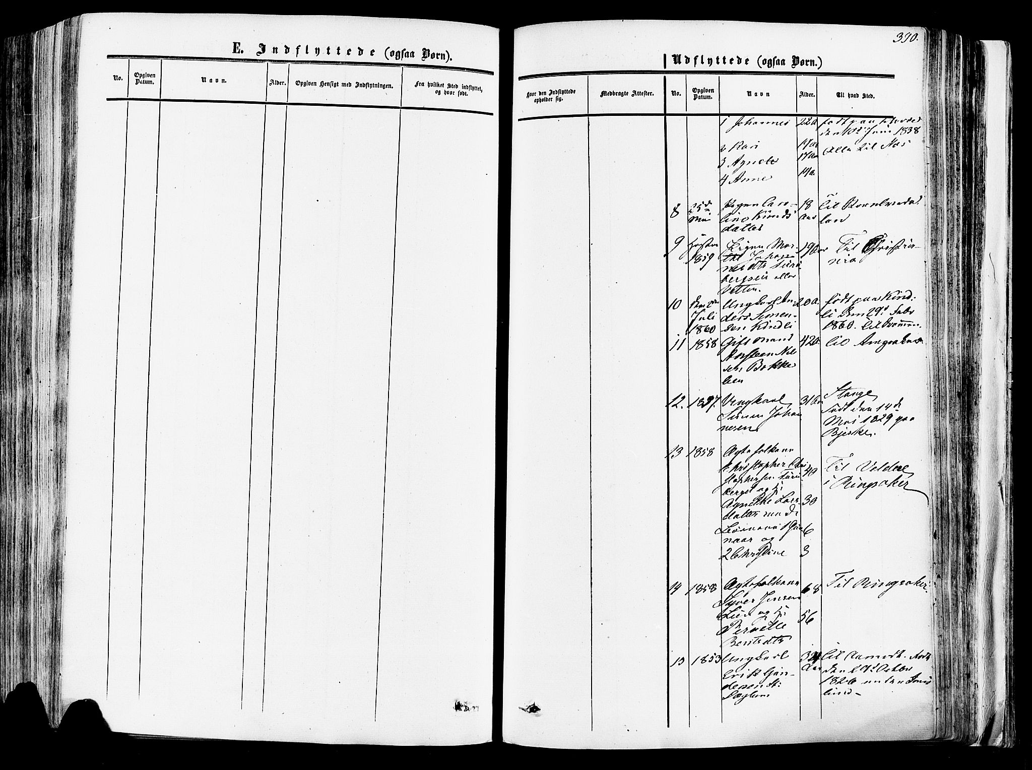Vang prestekontor, Hedmark, SAH/PREST-008/H/Ha/Haa/L0013: Parish register (official) no. 13, 1855-1879, p. 390