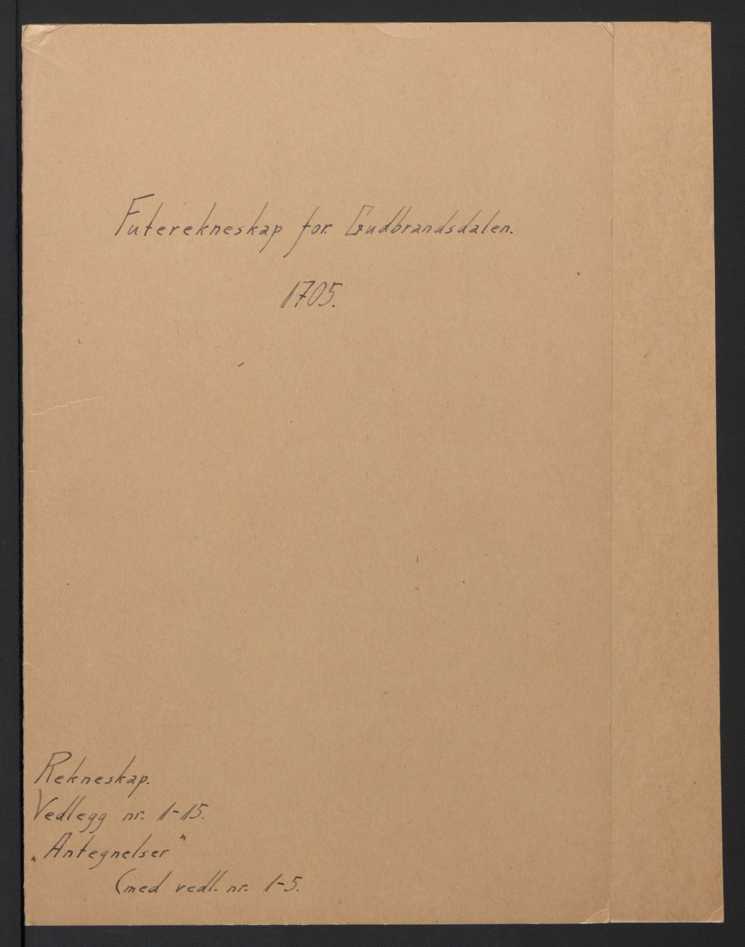 Rentekammeret inntil 1814, Reviderte regnskaper, Fogderegnskap, AV/RA-EA-4092/R17/L1178: Fogderegnskap Gudbrandsdal, 1705-1707, p. 2