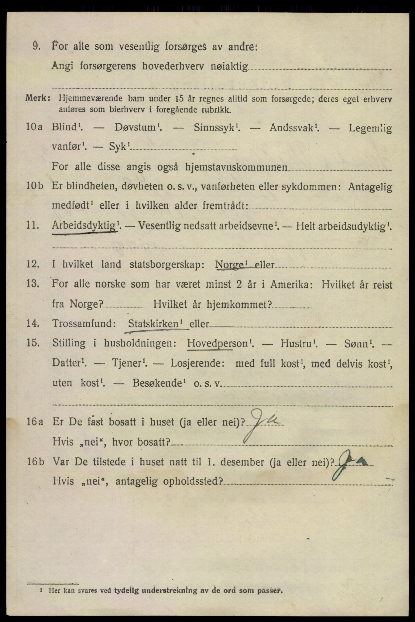 SAKO, 1920 census for Sande, 1920, p. 4053