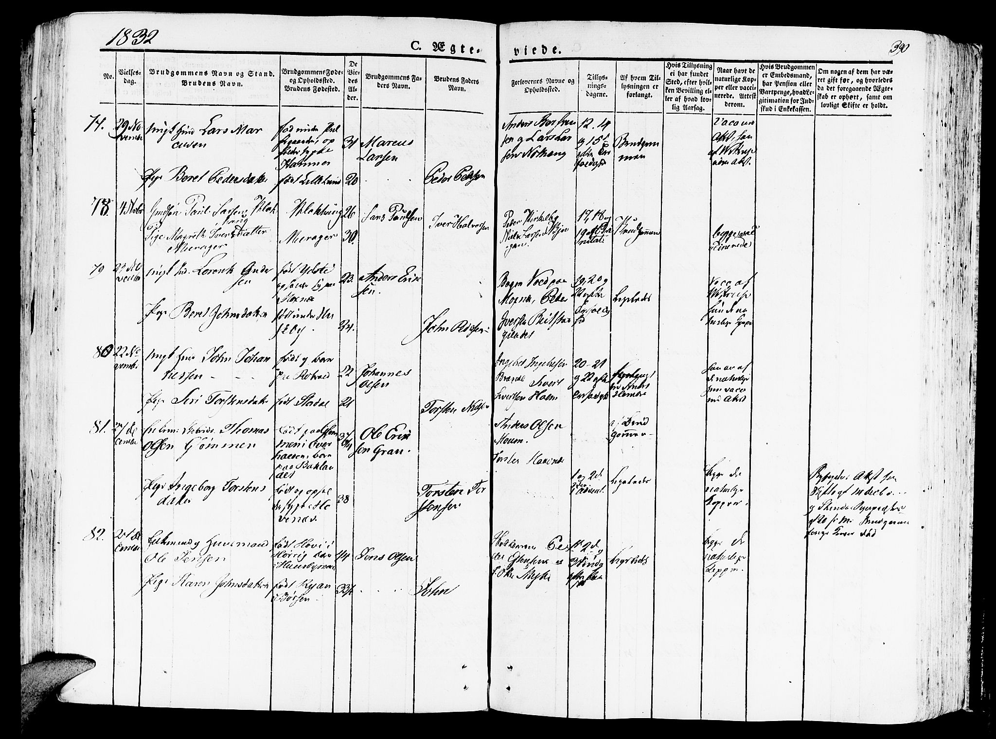 Ministerialprotokoller, klokkerbøker og fødselsregistre - Nord-Trøndelag, SAT/A-1458/709/L0070: Parish register (official) no. 709A10, 1820-1832, p. 390