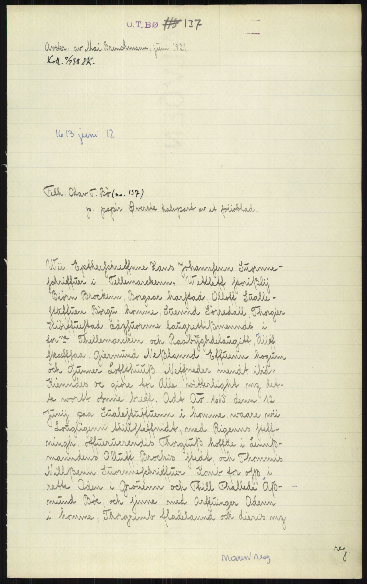 Samlinger til kildeutgivelse, Diplomavskriftsamlingen, AV/RA-EA-4053/H/Ha, p. 1246