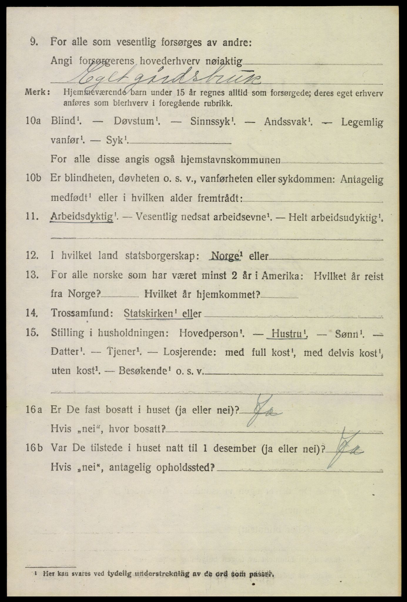 SAH, 1920 census for Sør-Aurdal, 1920, p. 4856