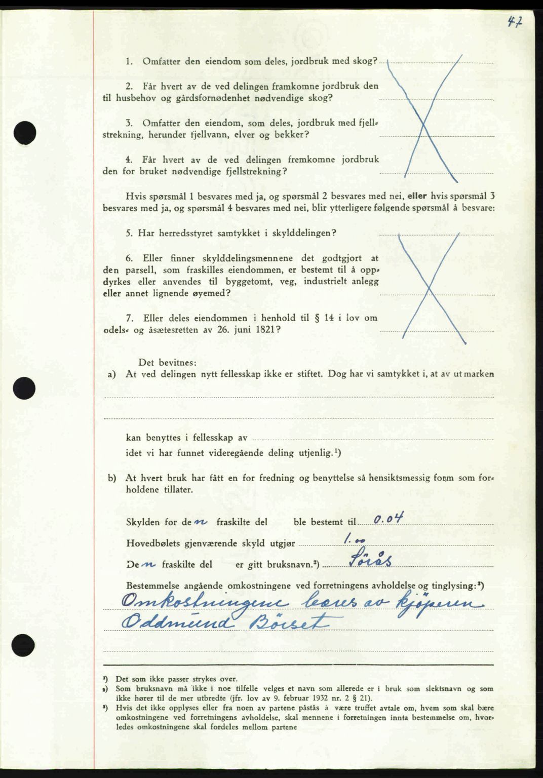 Nordmøre sorenskriveri, AV/SAT-A-4132/1/2/2Ca: Mortgage book no. A113, 1949-1950, Diary no: : 3220/1949