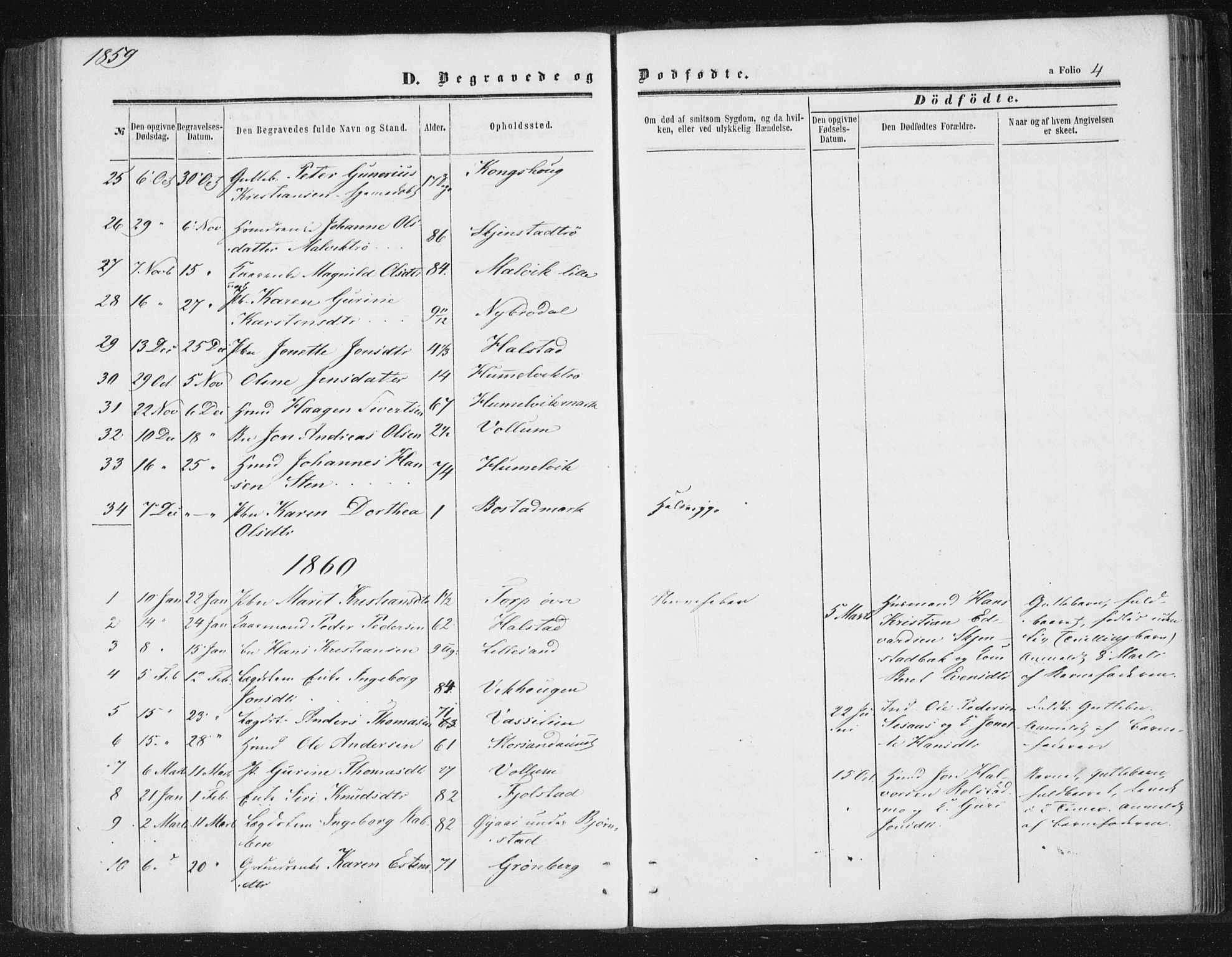 Ministerialprotokoller, klokkerbøker og fødselsregistre - Sør-Trøndelag, SAT/A-1456/616/L0408: Parish register (official) no. 616A05, 1857-1865, p. 4