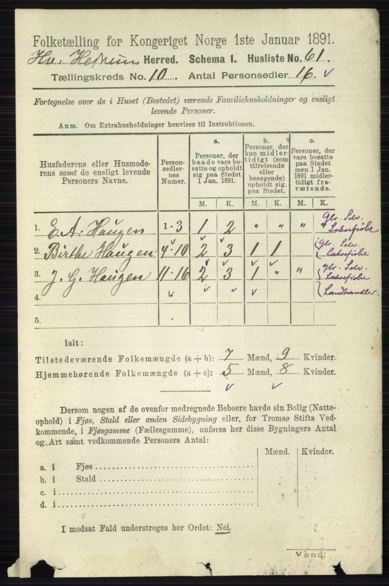 RA, 1891 census for 0727 Hedrum, 1891, p. 4386