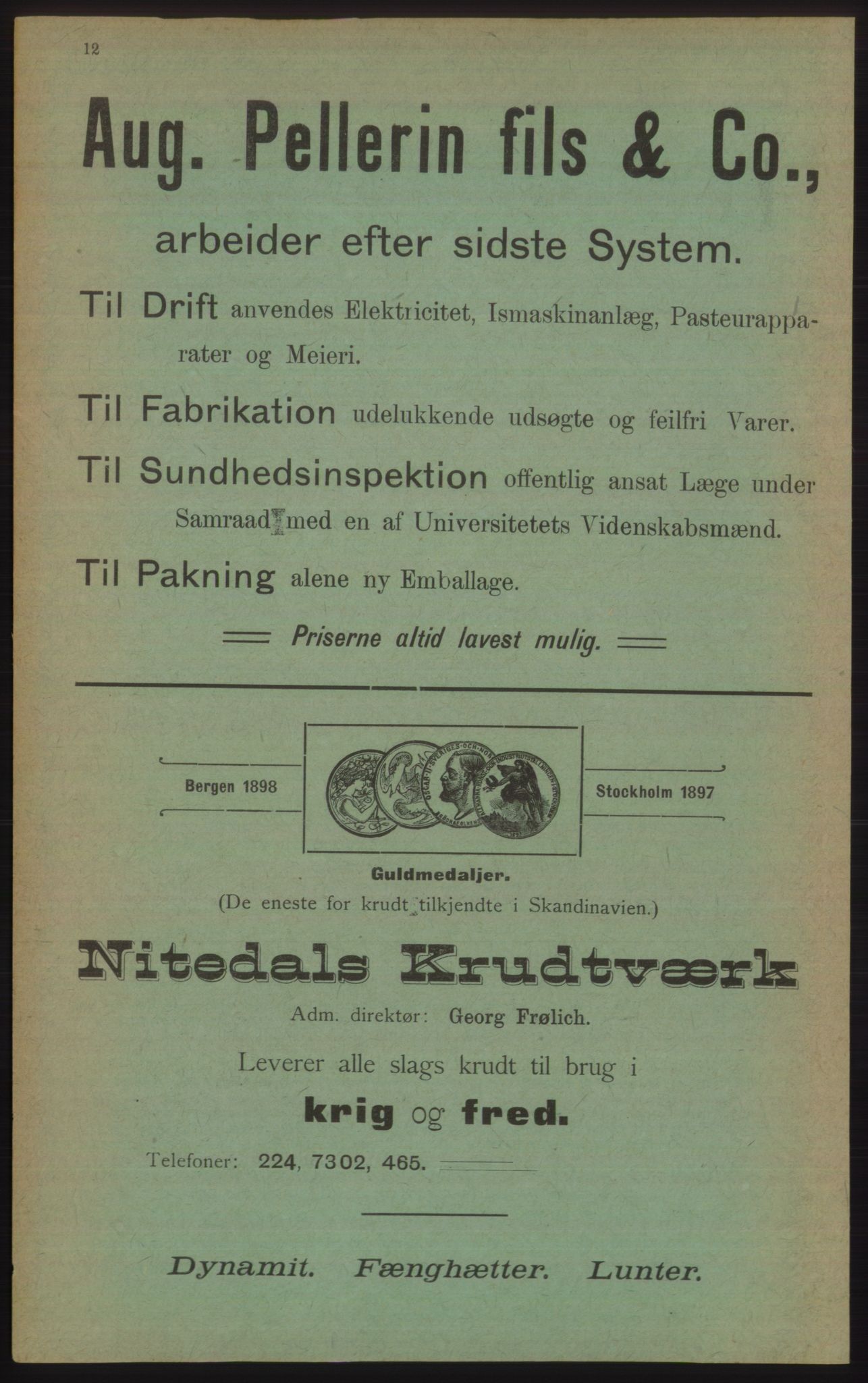 Kristiania/Oslo adressebok, PUBL/-, 1906, p. 12