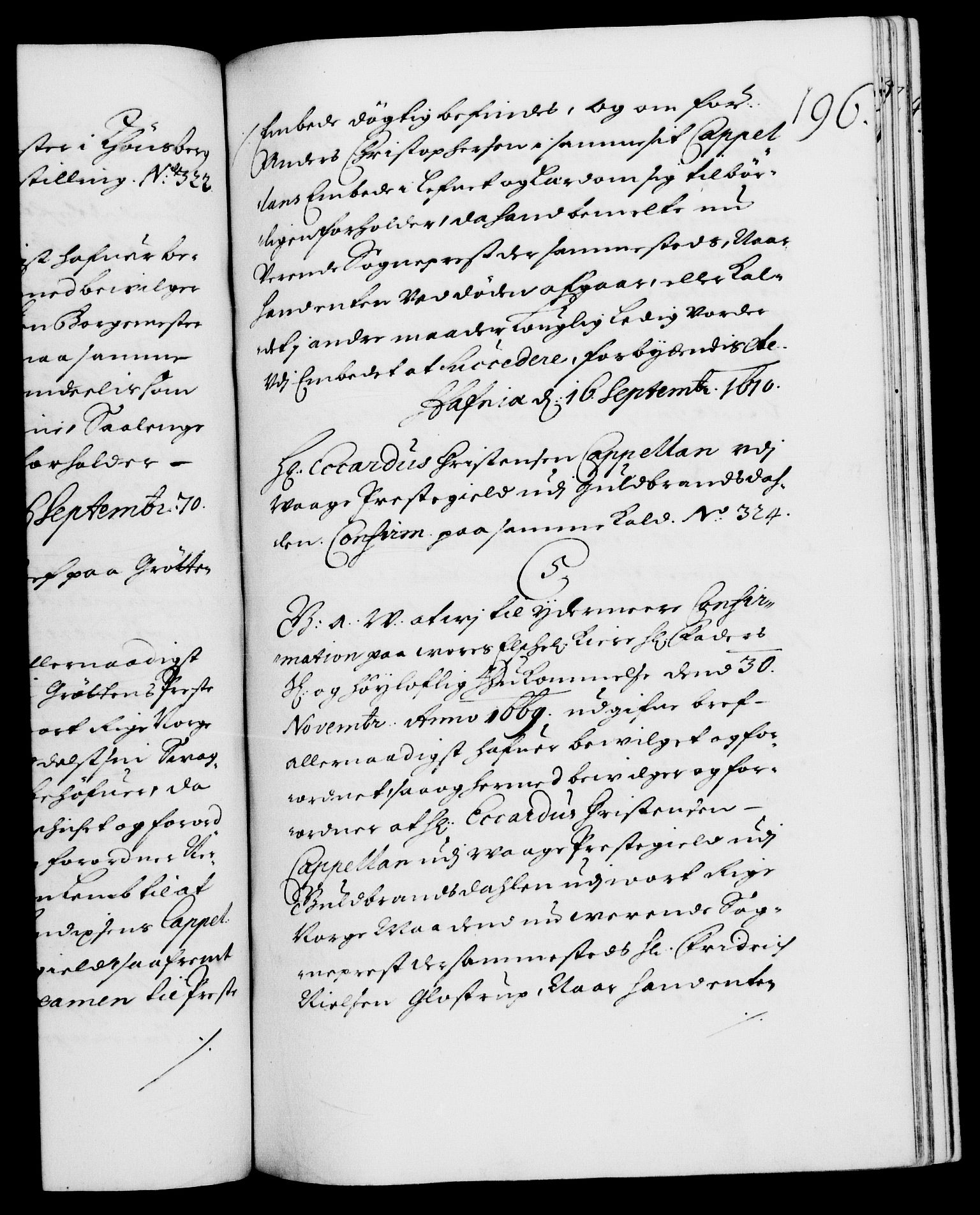 Danske Kanselli 1572-1799, RA/EA-3023/F/Fc/Fca/Fcaa/L0011: Norske registre (mikrofilm), 1670-1673, p. 196a