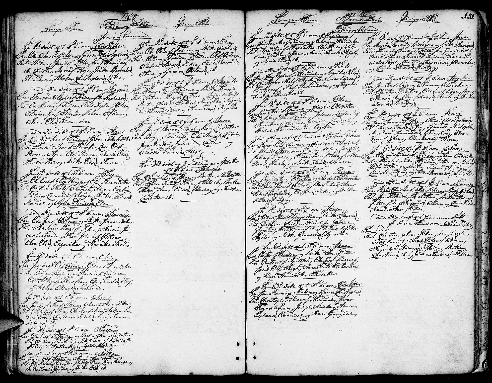 Gloppen sokneprestembete, SAB/A-80101/H/Haa/Haaa/L0004: Parish register (official) no. A 4, 1758-1784, p. 151