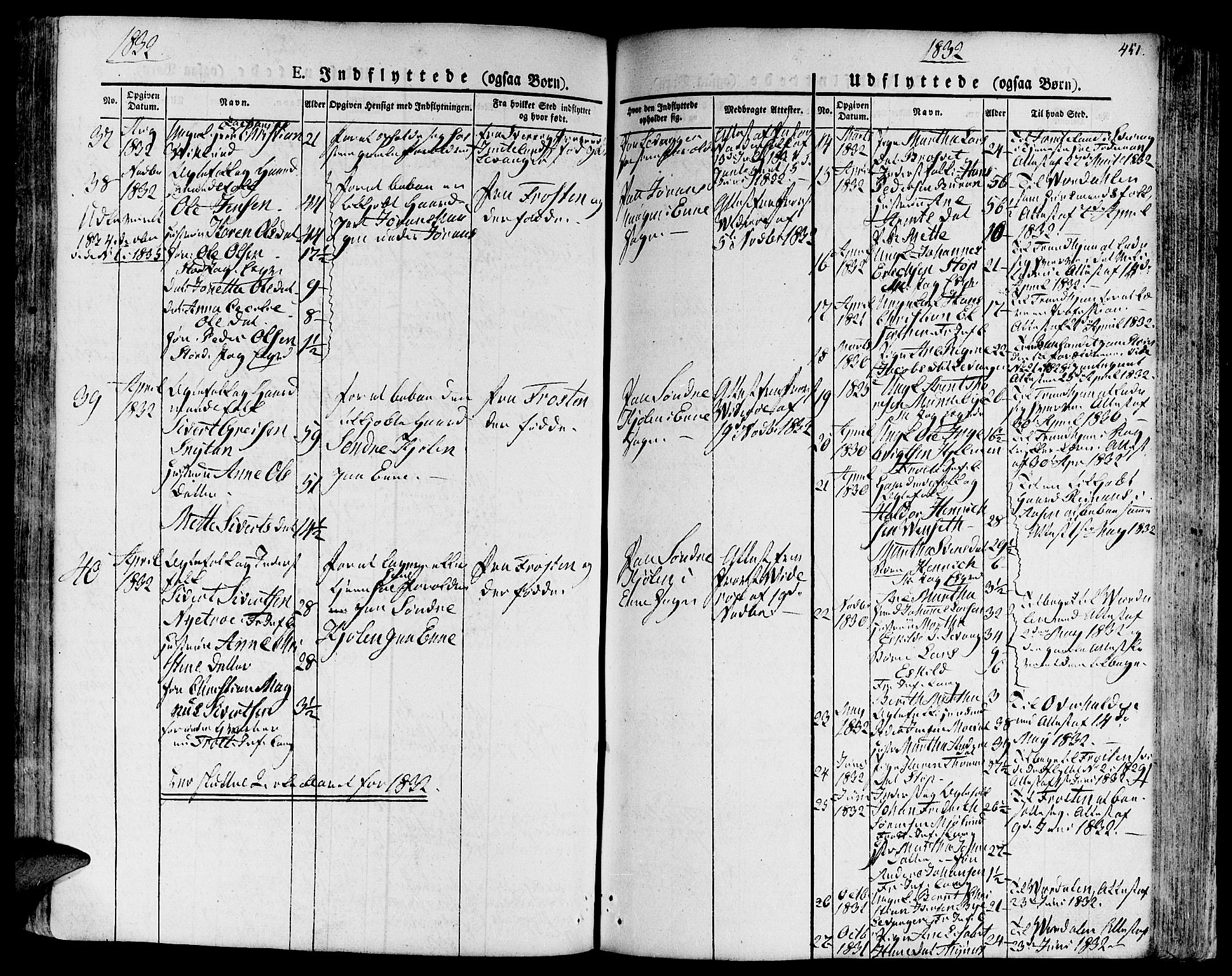 Ministerialprotokoller, klokkerbøker og fødselsregistre - Nord-Trøndelag, SAT/A-1458/717/L0152: Parish register (official) no. 717A05 /1, 1825-1836, p. 451