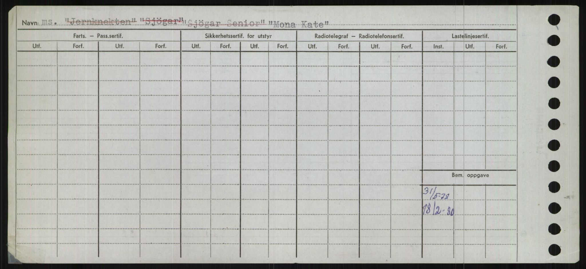 Sjøfartsdirektoratet med forløpere, Skipsmålingen, RA/S-1627/H/Ha/L0004/0001: Fartøy, Mas-R / Fartøy, Mas-Odd, p. 218