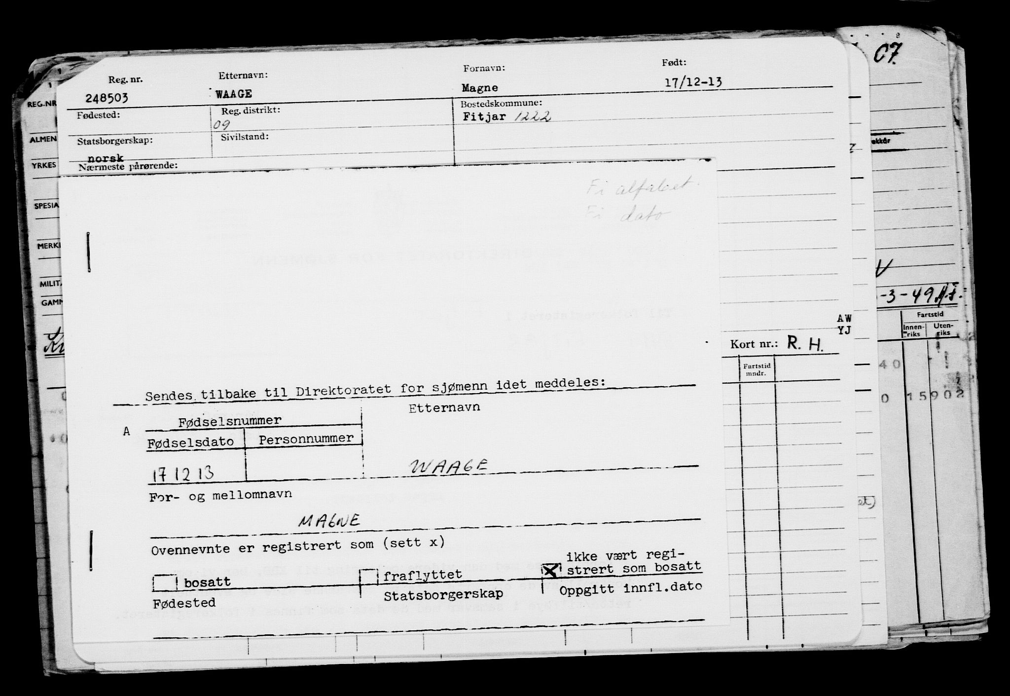 Direktoratet for sjømenn, AV/RA-S-3545/G/Gb/L0117: Hovedkort, 1913-1914, p. 254