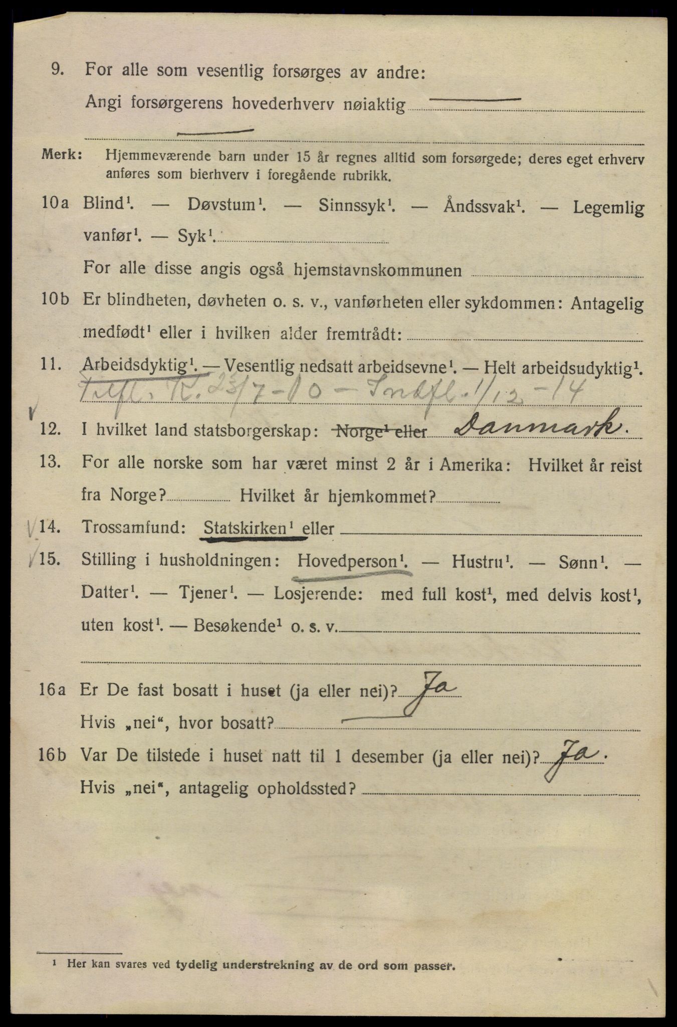 SAO, 1920 census for Kristiania, 1920, p. 585048