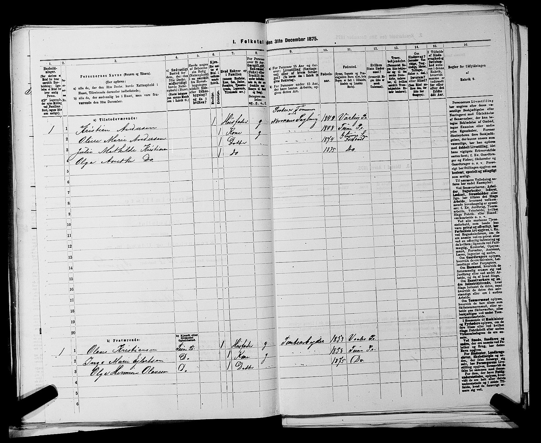 RA, 1875 census for 0132L Fredrikstad/Glemmen, 1875, p. 1010