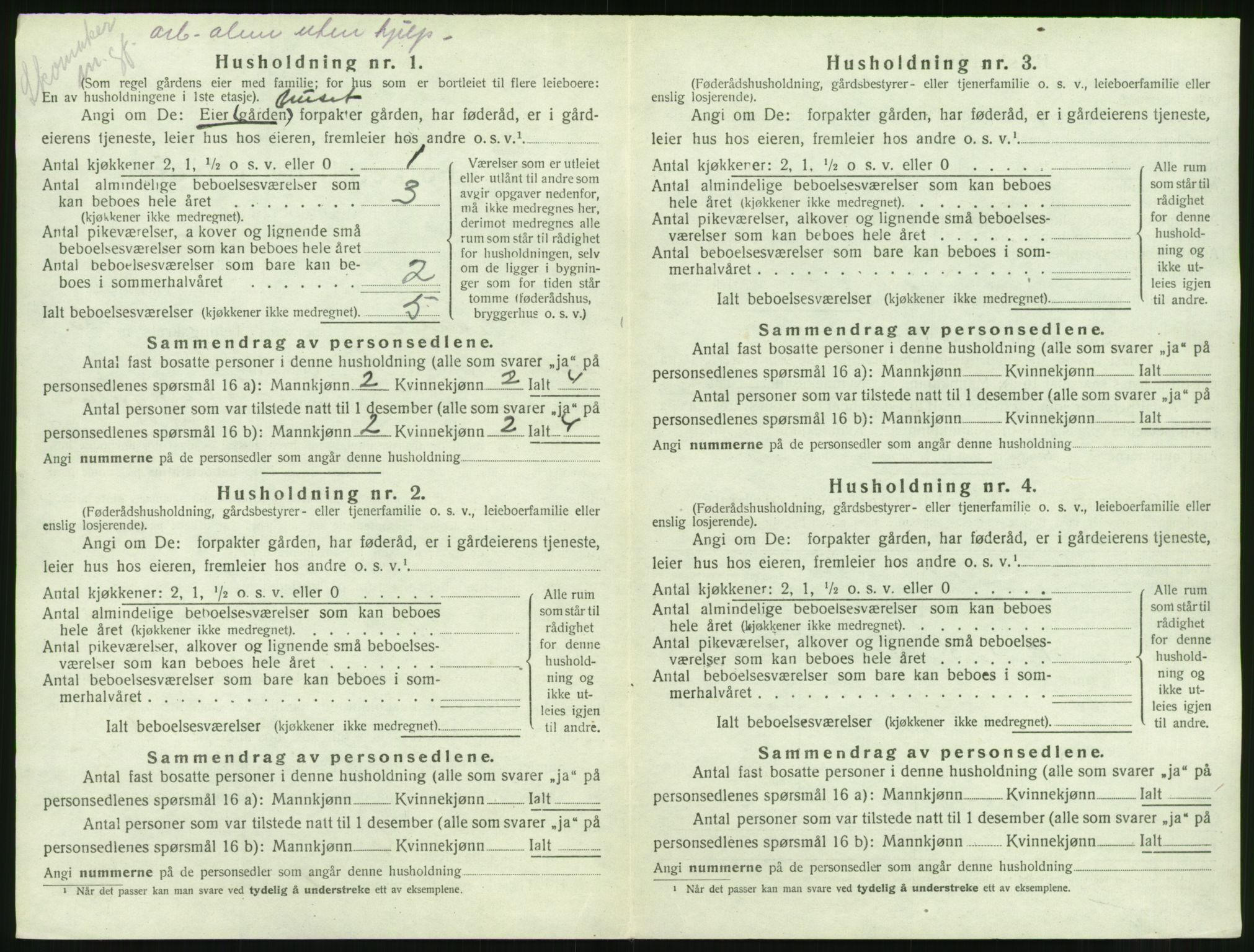 SAT, 1920 census for Halsa, 1920, p. 371