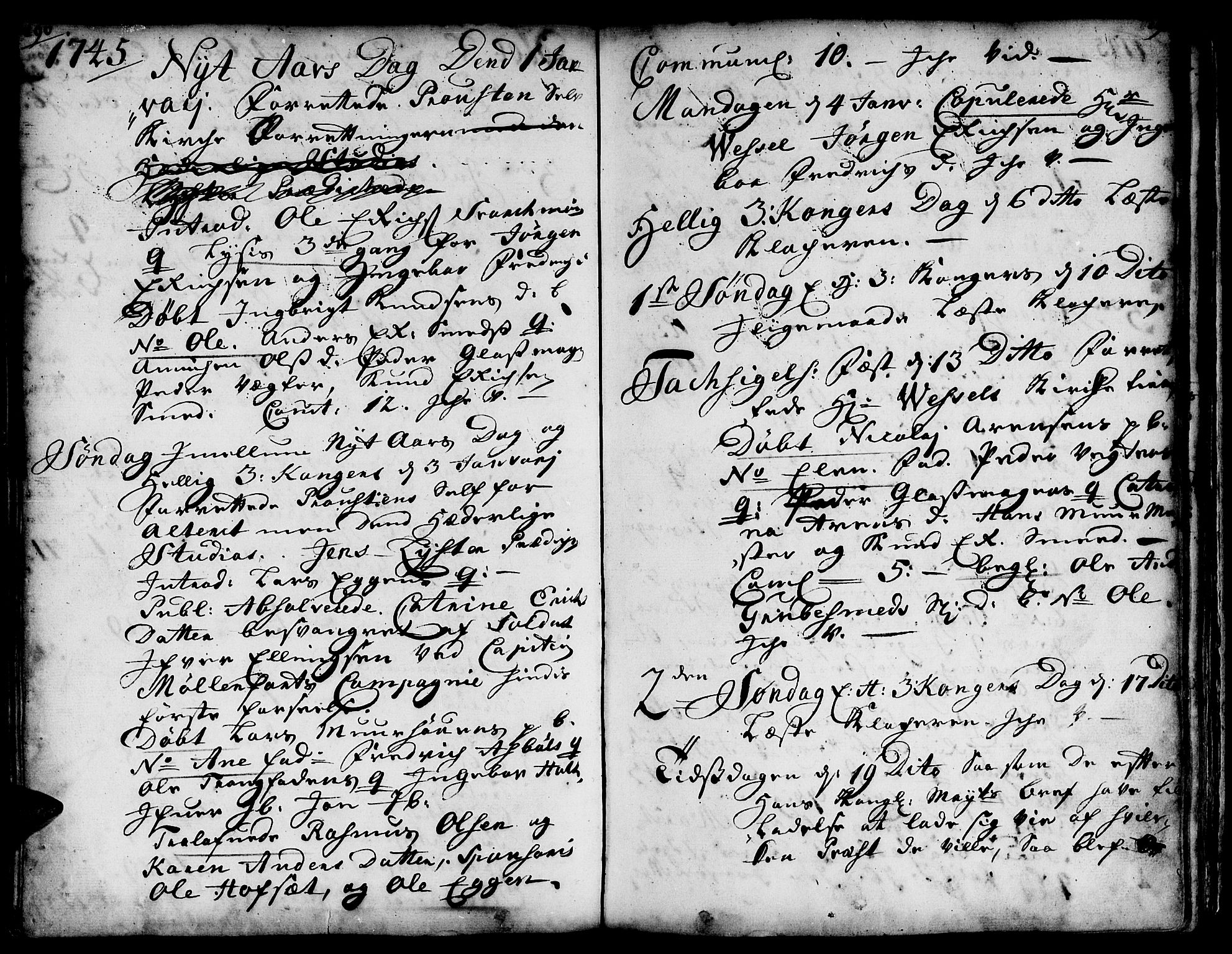 Ministerialprotokoller, klokkerbøker og fødselsregistre - Sør-Trøndelag, SAT/A-1456/671/L0839: Parish register (official) no. 671A01, 1730-1755, p. 290-291