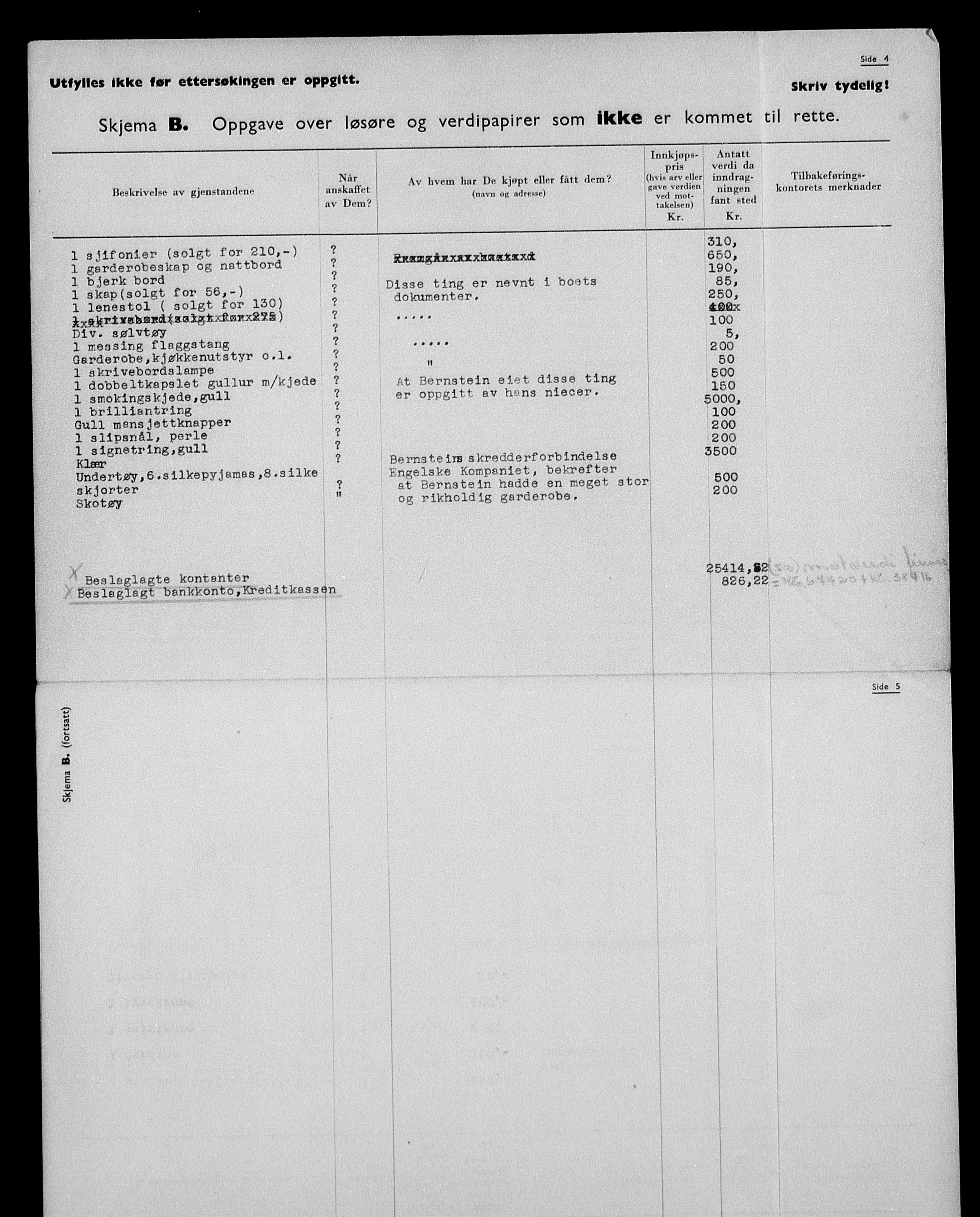 Justisdepartementet, Tilbakeføringskontoret for inndratte formuer, RA/S-1564/H/Hc/Hcc/L0923: --, 1945-1947, p. 581