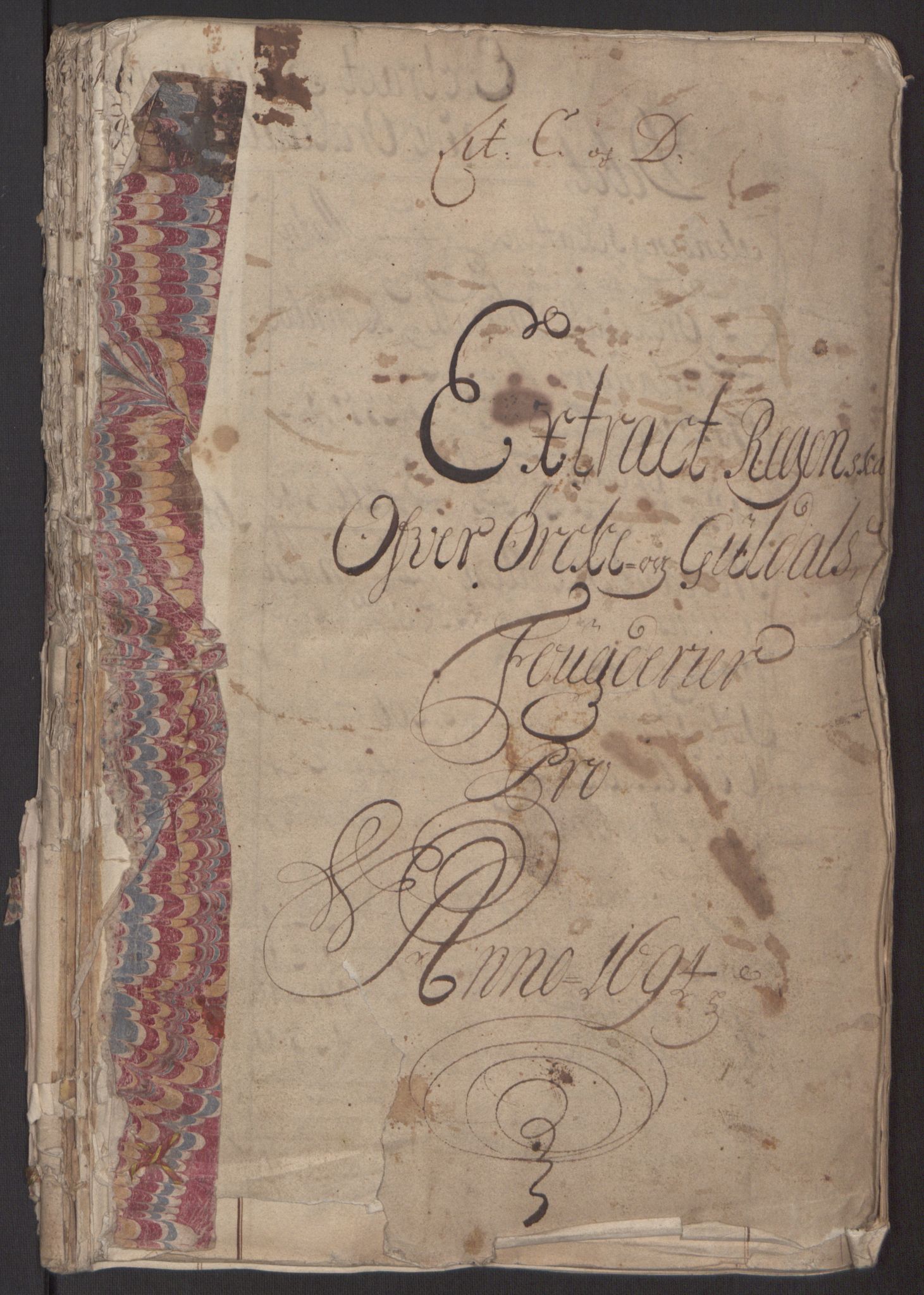 Rentekammeret inntil 1814, Reviderte regnskaper, Fogderegnskap, RA/EA-4092/R60/L3944: Fogderegnskap Orkdal og Gauldal, 1694, p. 208